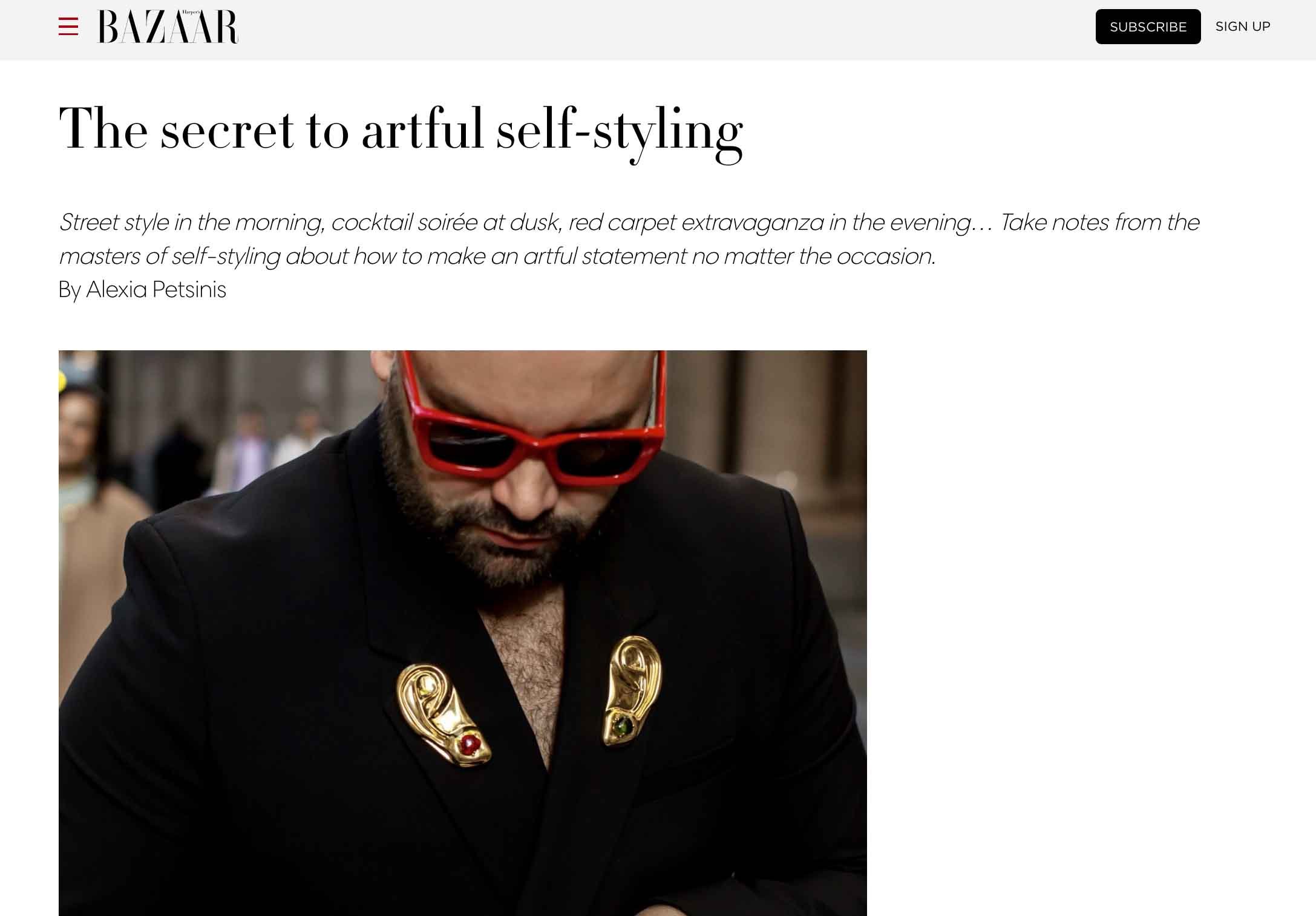 'The secret to artful self-styling' - HARPER'S BAZAAR AUSTRALIA (2023)