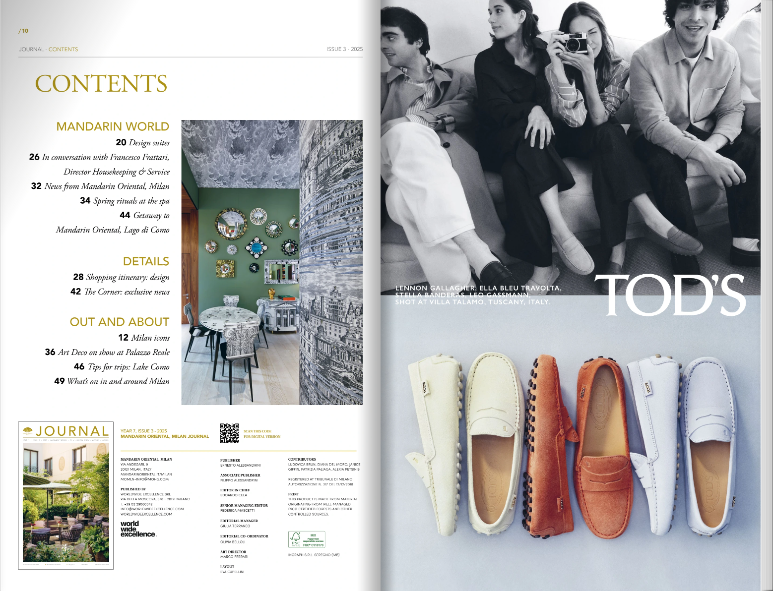 Mandarin Oriental, Milan Journal #3, 2025
Editorial Contributor (English).
Published by WorldWide Excellence
