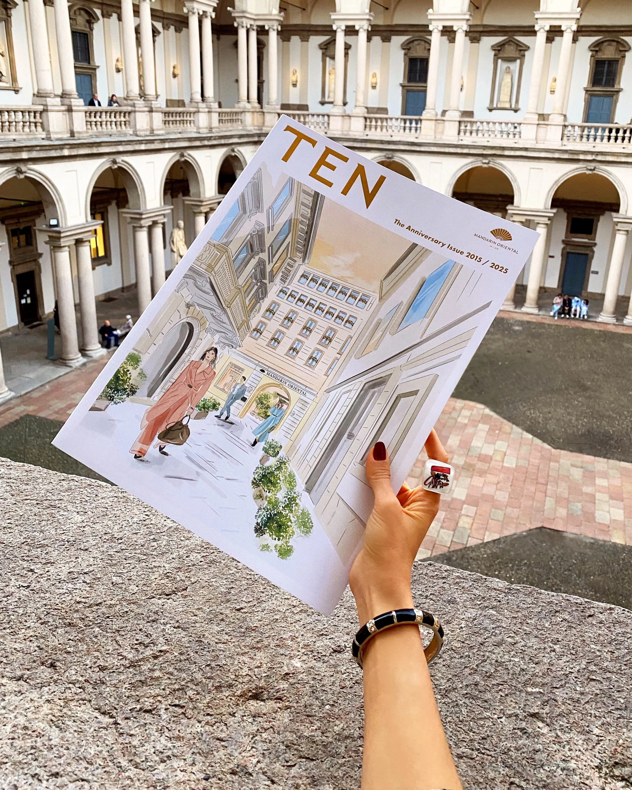 "TEN" Anniversary Magazine Special Issue – Mandarin Oriental Milano. Bilingual editorial and text contribution. Published by Worldwide Excellence (2025)