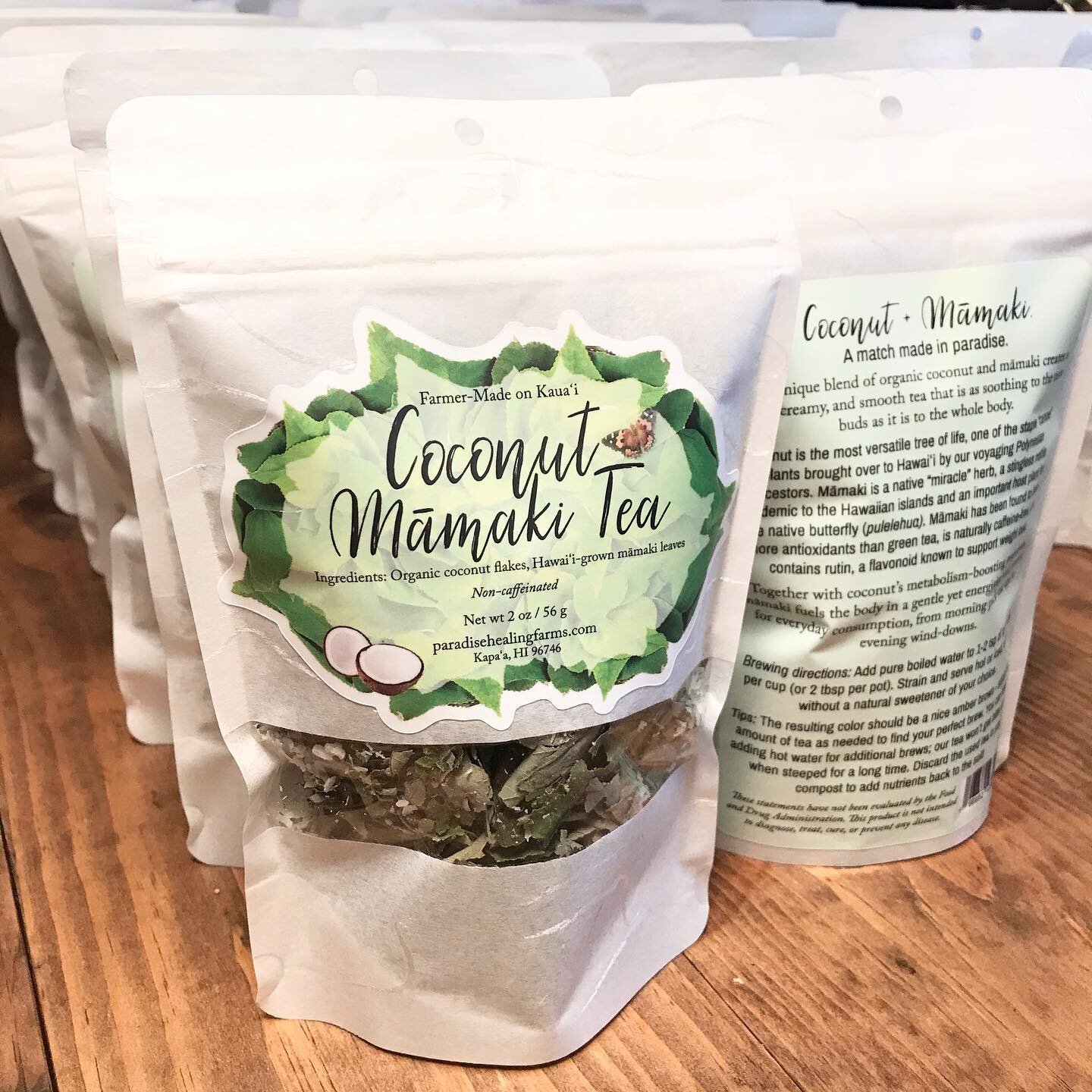 Find our original Coconut Māmaki Tea🌿at coconutmamaki.com (link in bio) and these awesome retailers on Kaua&lsquo;i:

@talk_story_bookstore in Hanapepe

@thelocalbeetkauai in Lawai

@kukuiulastore in Po&rsquo;ipū

@haloagallerykauai in Līhu&lsquo;e
