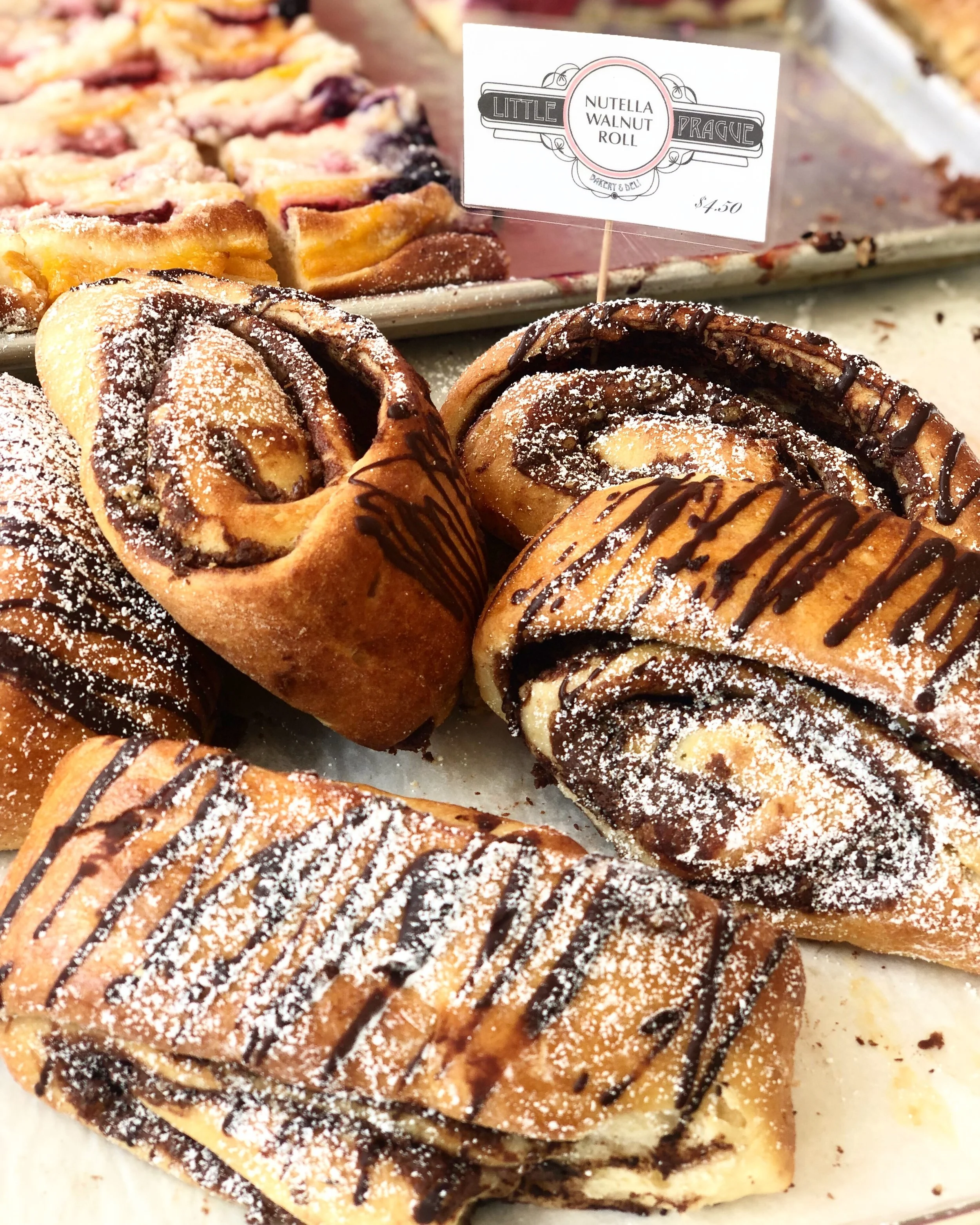 Chocolate Nutella Walnut Roll