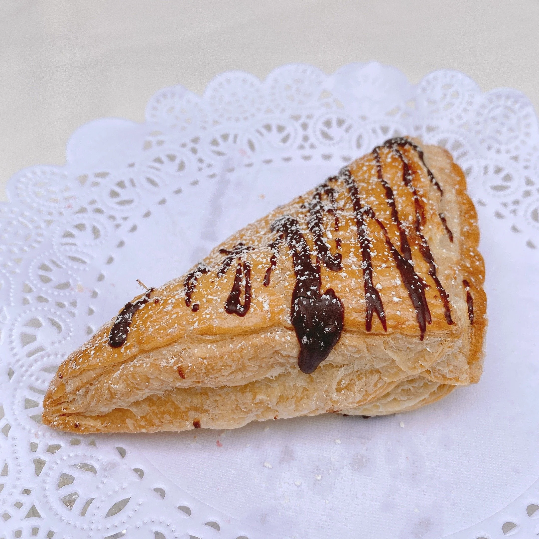Nutella Turnover with Chocolate Drizzle