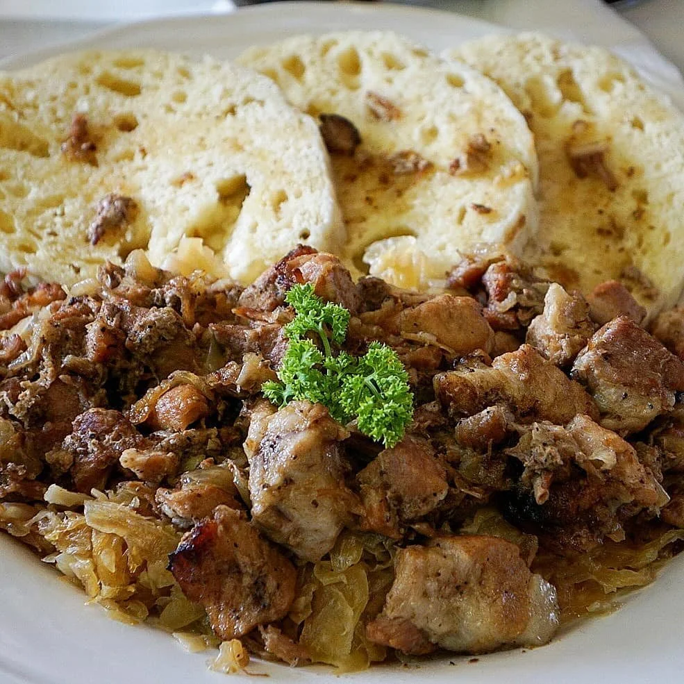 Moravian Roast Pork with Sauerkraut and Dumplings