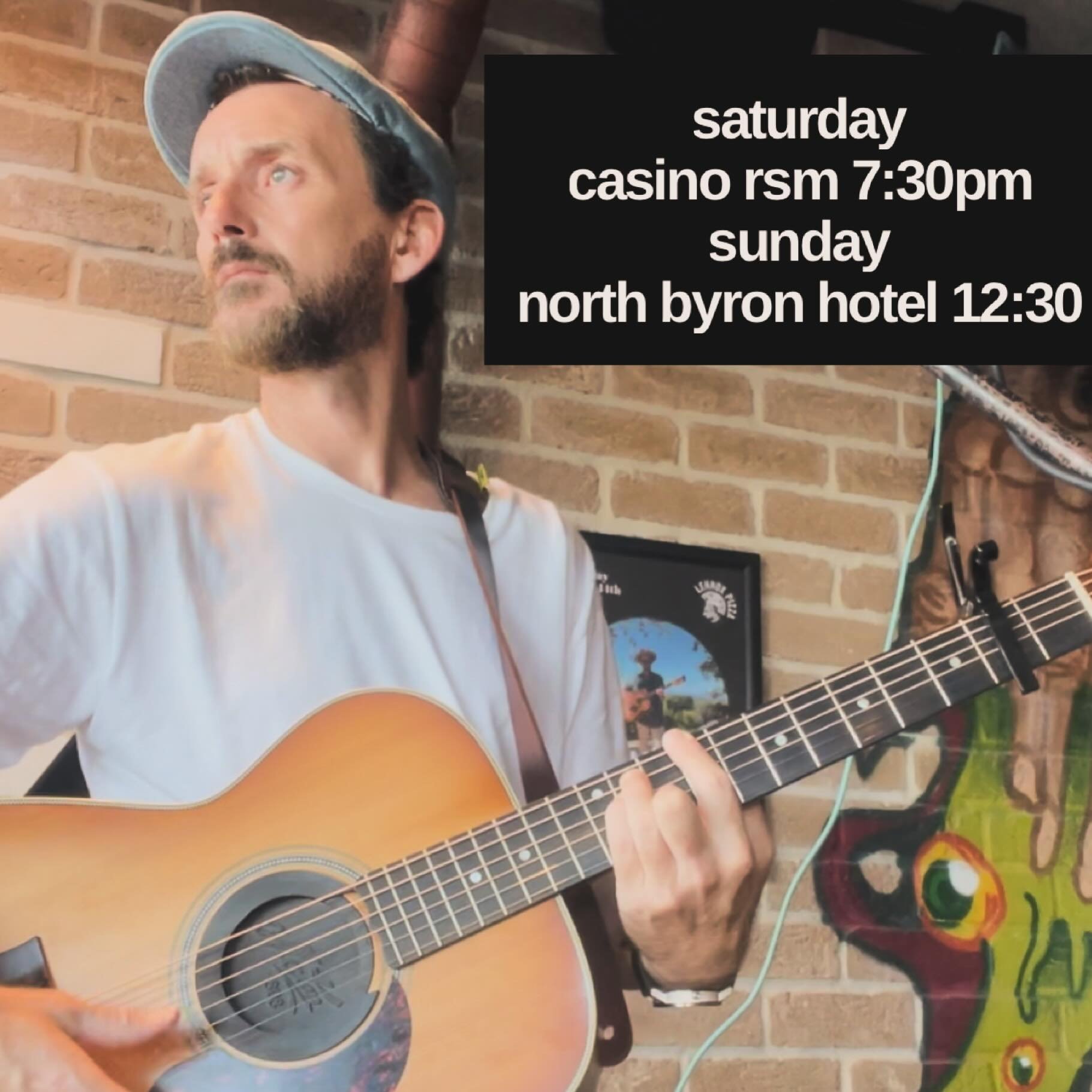 Looking forward to performing at these two awesome venues on the weekend 🎼✨

Saturday
@casinorsm from 7:30pm 🍻

Sunday 
@northbyronhotel from 12:30pm ☀️

Unfortunately my appearance at the #Lismore outdoor Cinema this Friday has been postponed due 