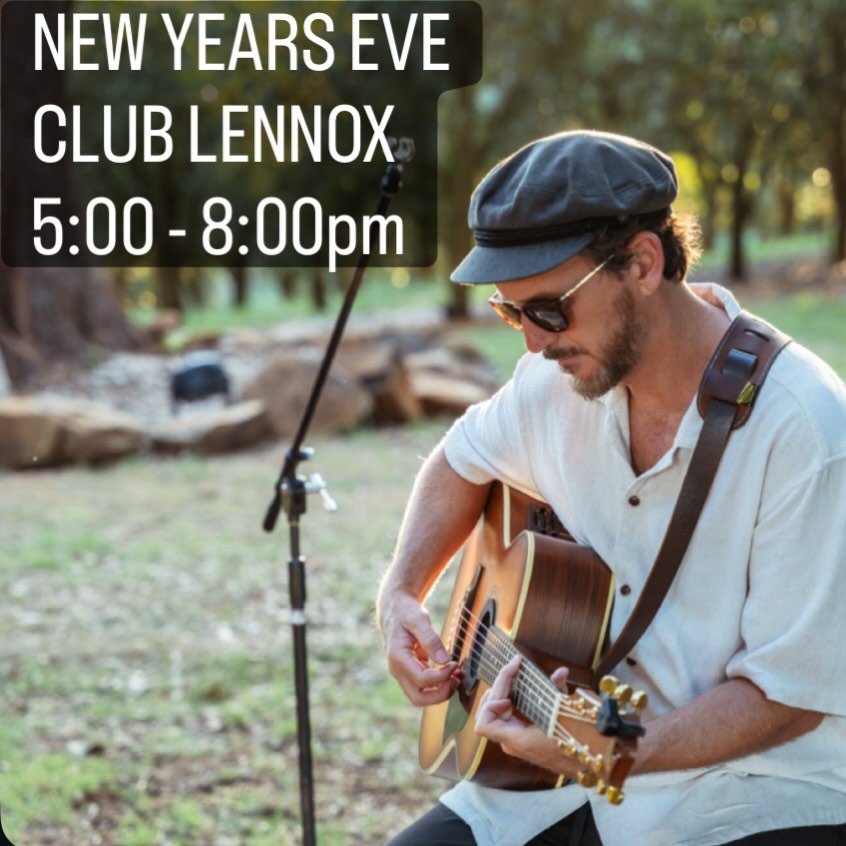 This Wednesday, join me at @clublennoxsports from 5:00pm to celebrate 2025 and another lap around the sun with some cruisey tunes to start NYE ✨