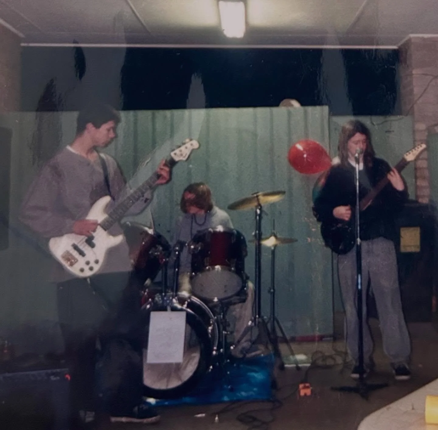 Was this band &lsquo;Sacred Ground&rsquo; or &lsquo;Headfix&rsquo; .. ?  I can&rsquo;t quite recall..

Feat. Anthony on Bass &amp; Adam on drums, this was one of our first gigs 

If I had to guess we are either jamming out on Silverchair, Faith No Mo