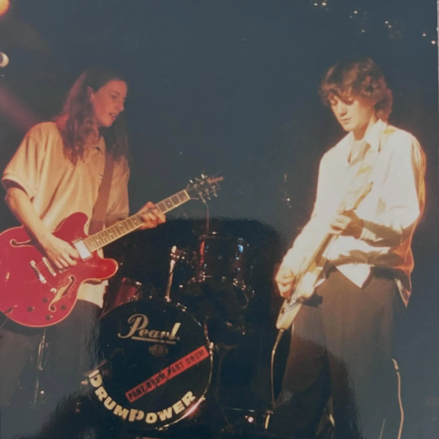 Recently caught up with my old mate Anthony and unearthed some old gems 💎

This one&rsquo;s from our one and only paid gig with the Odeon Sound at ET's Tavern in Parahan, Melbourne with @danrolfe30 🎸🎸✨

Big thanks to Gav for capturing the moment ?