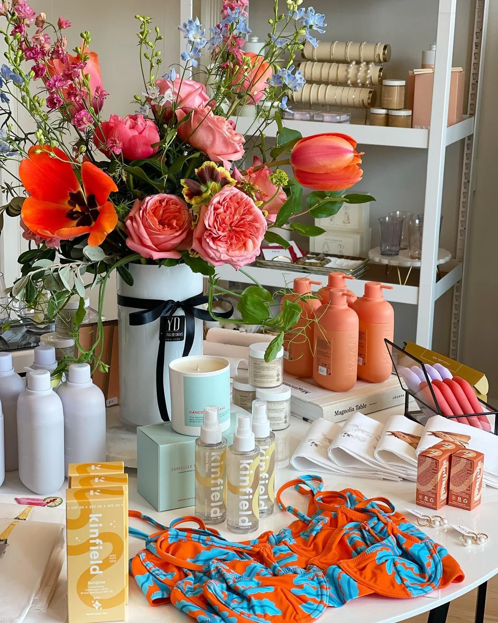 WOW. Yesterday was 🥺🤍🙌🏻Thank you SO so much to everyone who came out and made our first day a memorable one. Our hearts are absolutely beaming. We always imagined ourselves opening up a store together someday and we truly couldn&rsquo;t have aske