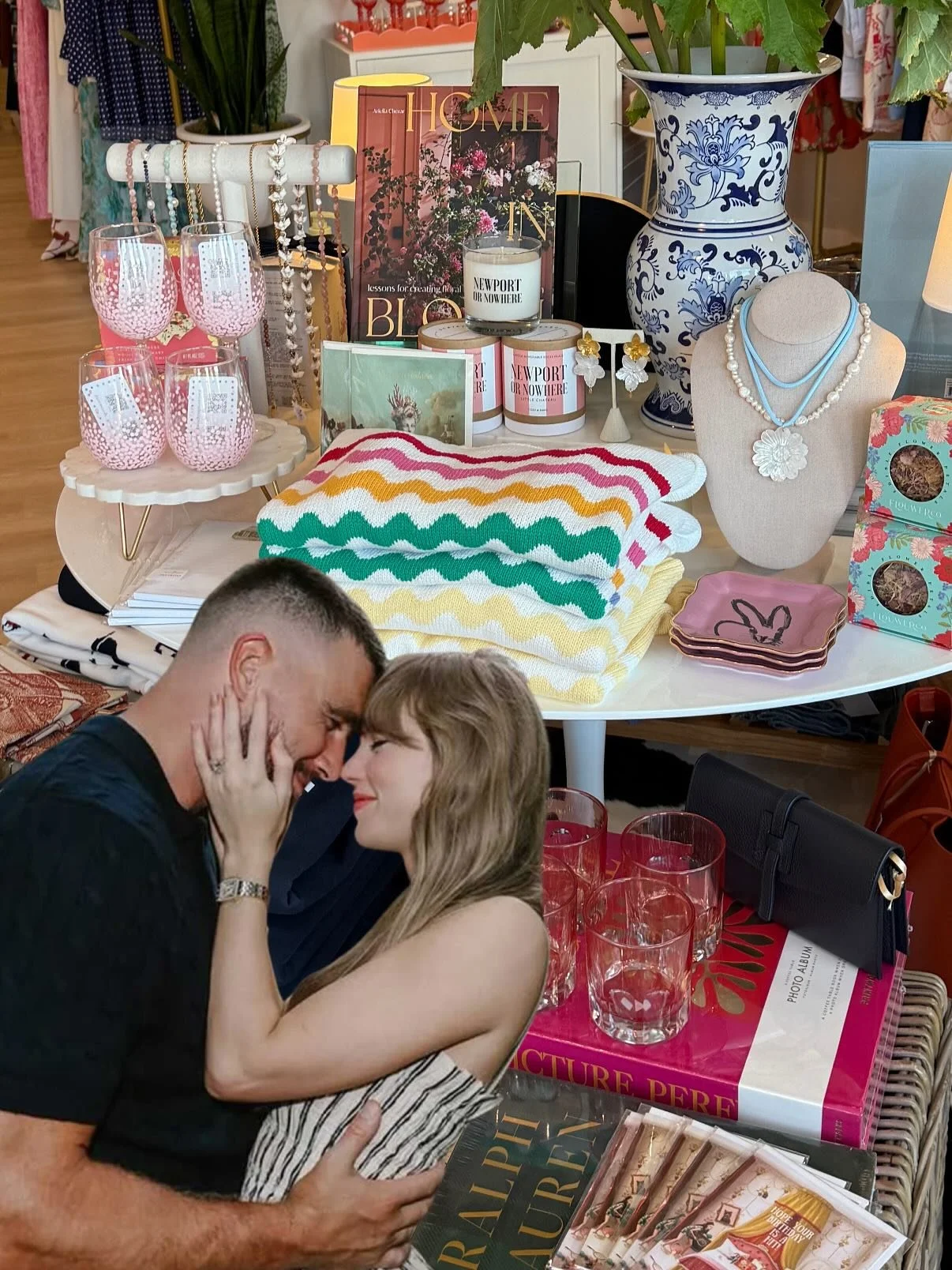 omg Tay and Trav just dropped their little chateau wedding registry &mdash; swipe to shop it for yourself ✨😜💍💐 #taylorswift #traviskelce