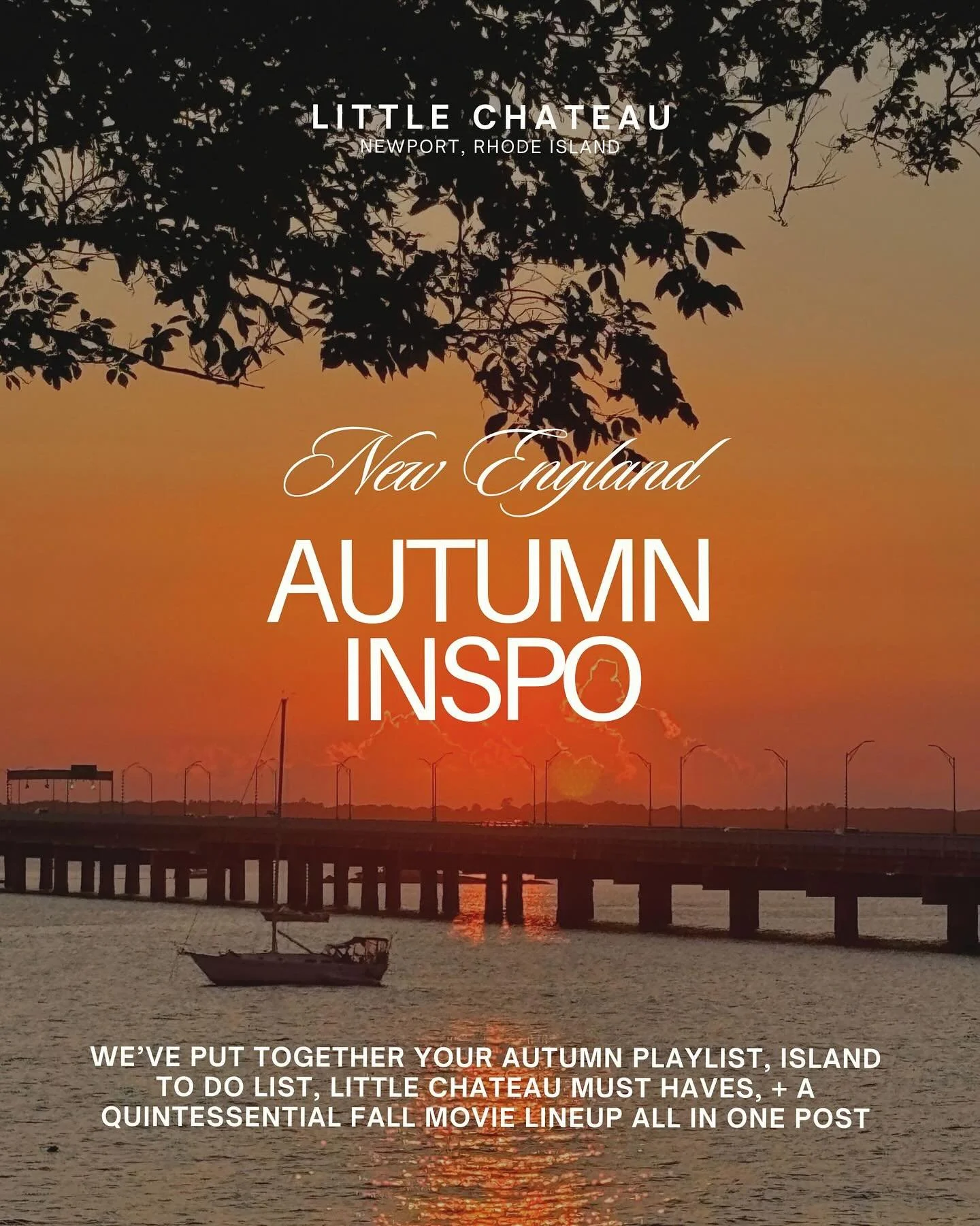 a full autumn report brought to you by little chateau: music you want to dance around your kitchen to while baking apple pie (as long as the apples are from @youngfamilyfarm), movies ranging from comforting to spooky to goosebump worthy, all around t