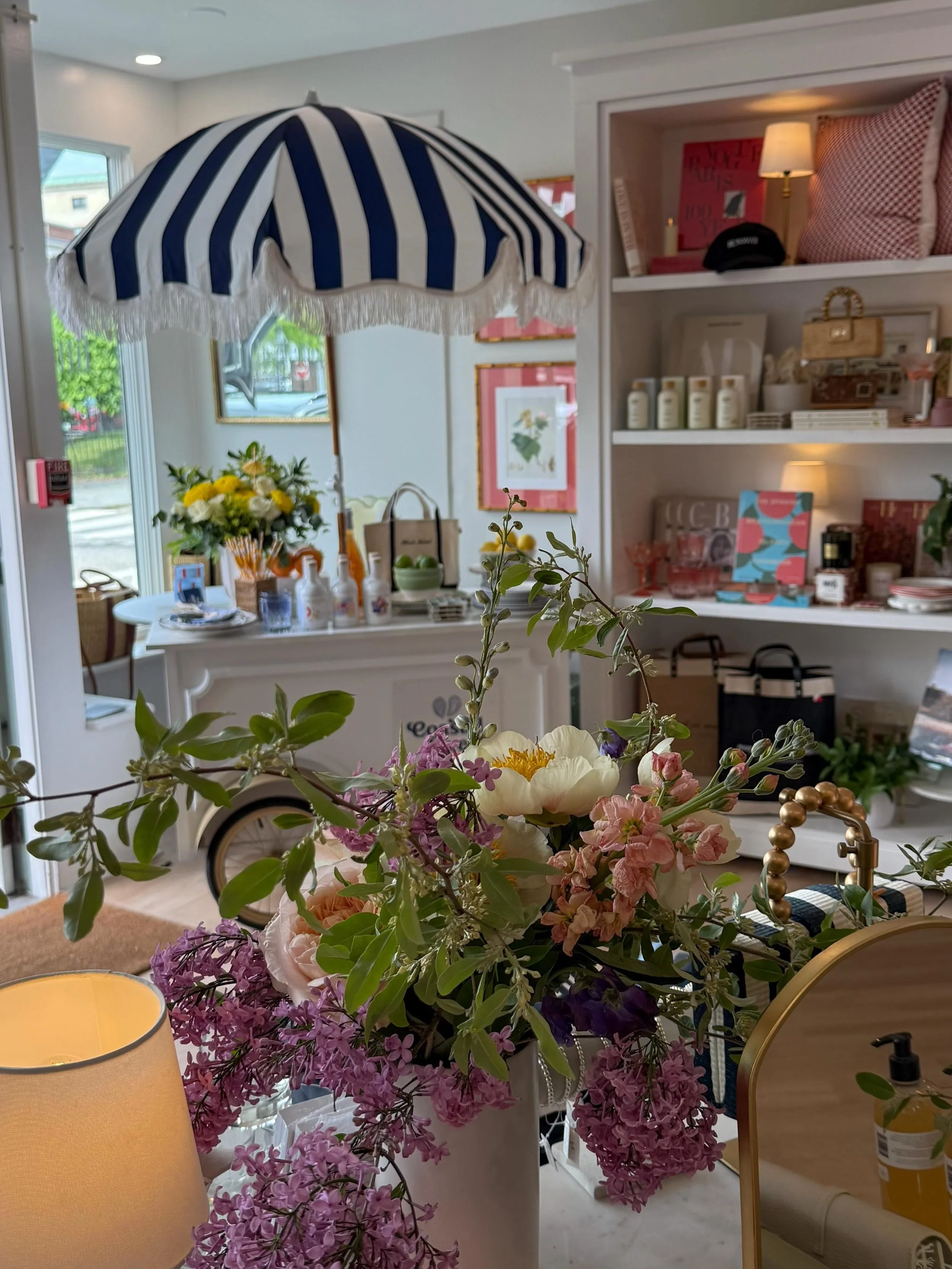 All the vibes around the shop this weekend 🌷💘 @youngdesignsllc flowers are always the icing on the cake 🧁