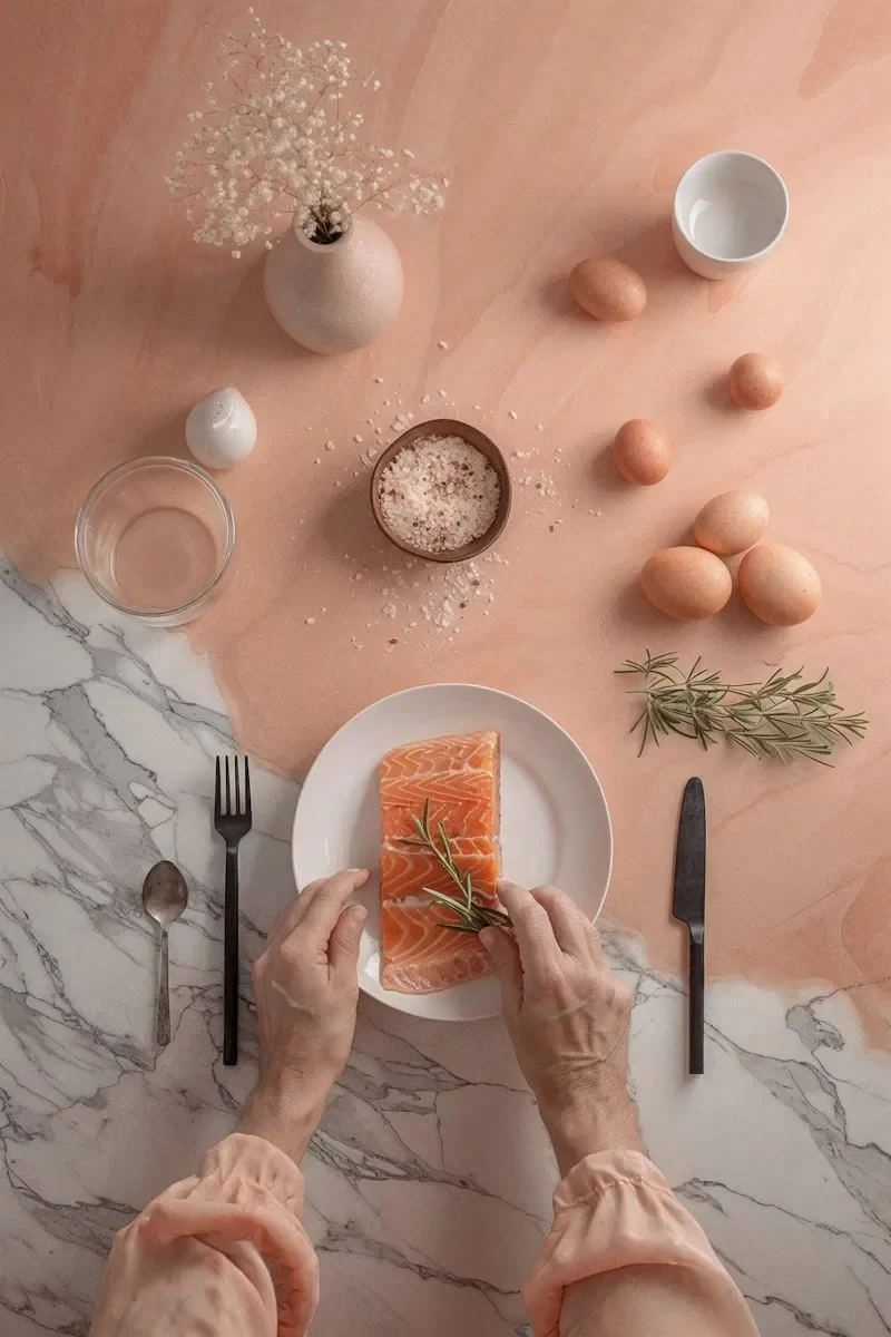 Elderly Hands Preparing Salmon Meal.webp