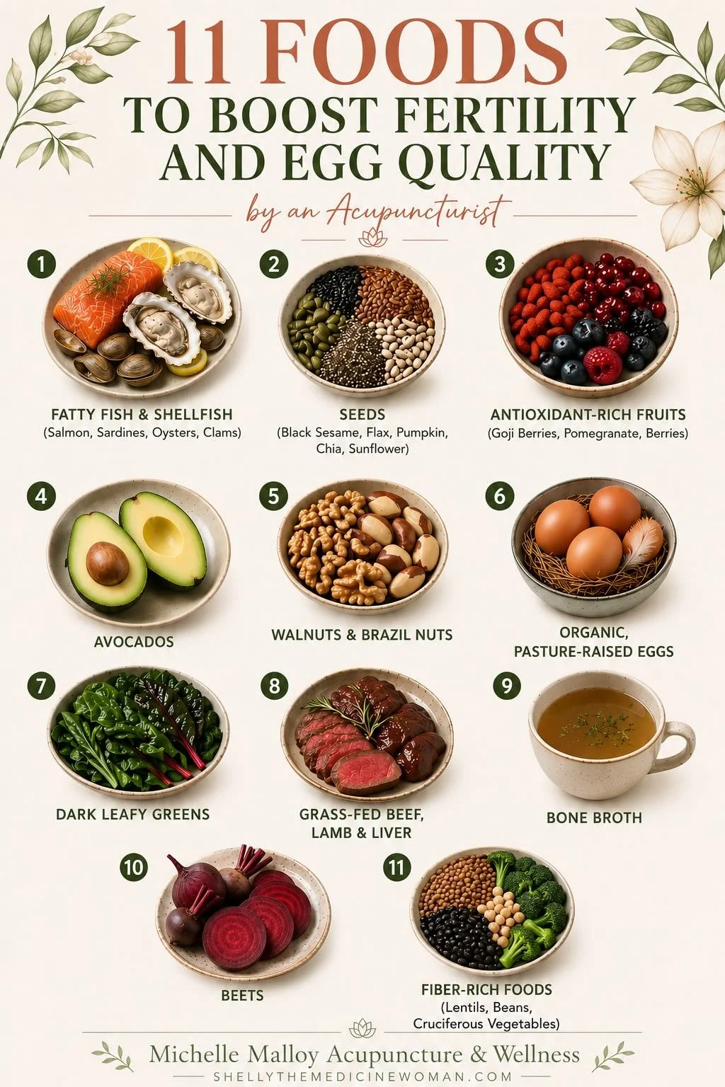 11 foods to boost egg quality and fertility