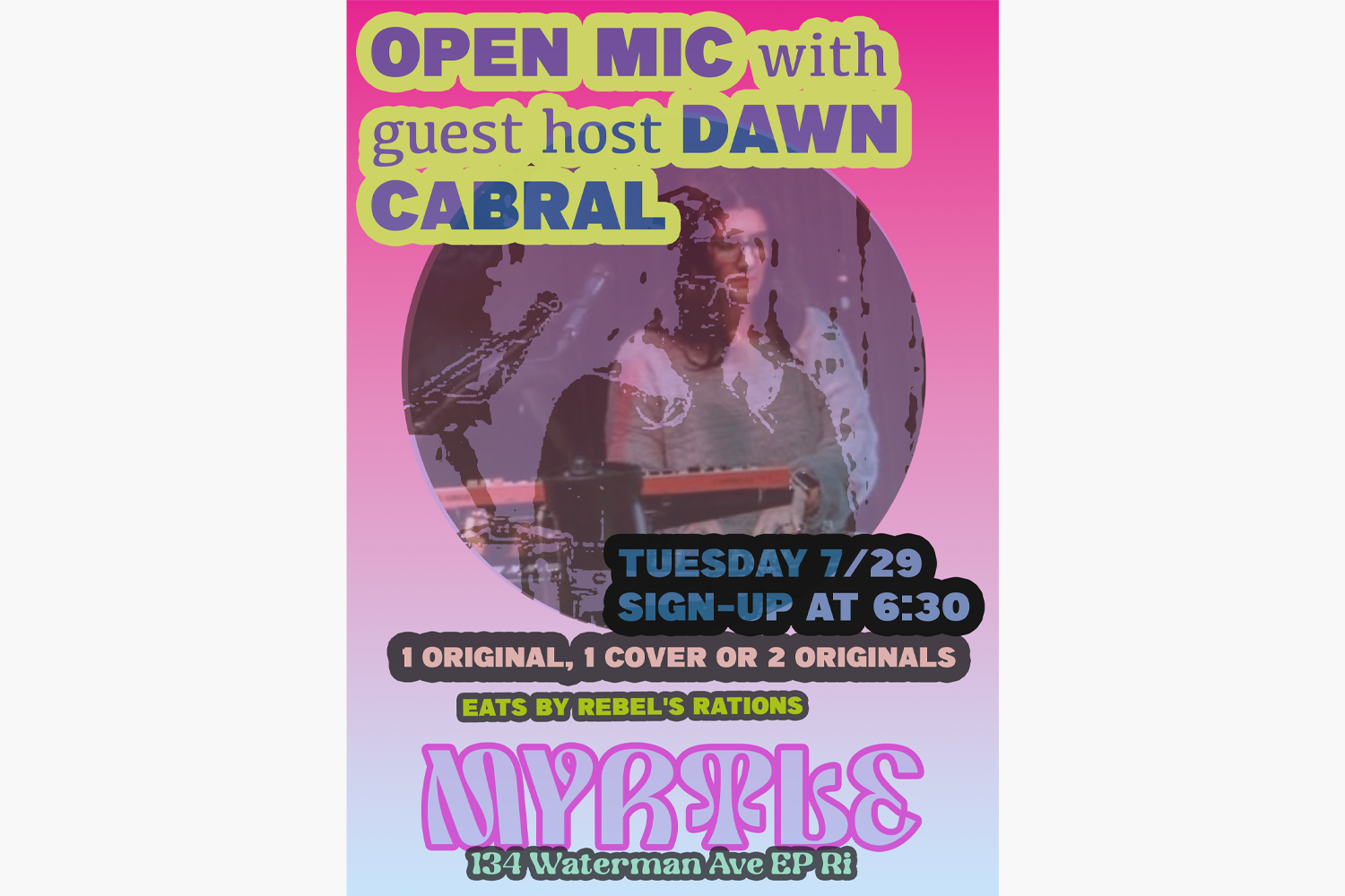 Open Mic with guest host Dawn Cabral