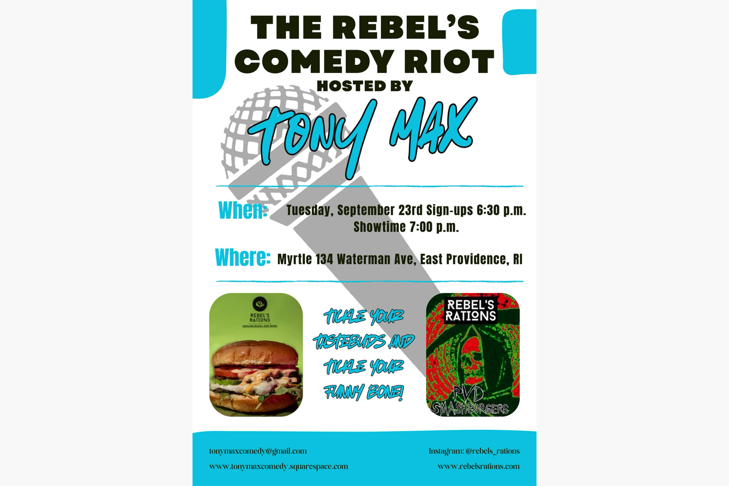 The Rebel's Comedy Riot hosted by Tony Max