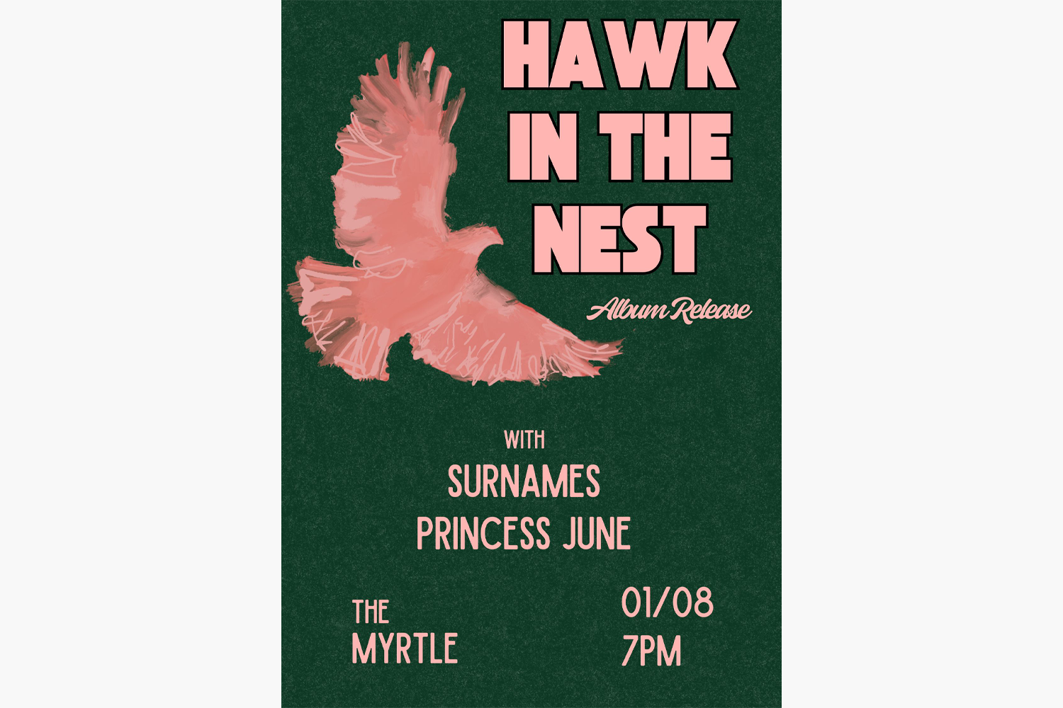 Hawk in the Nest (Album Release) with Surnames and Princess June
