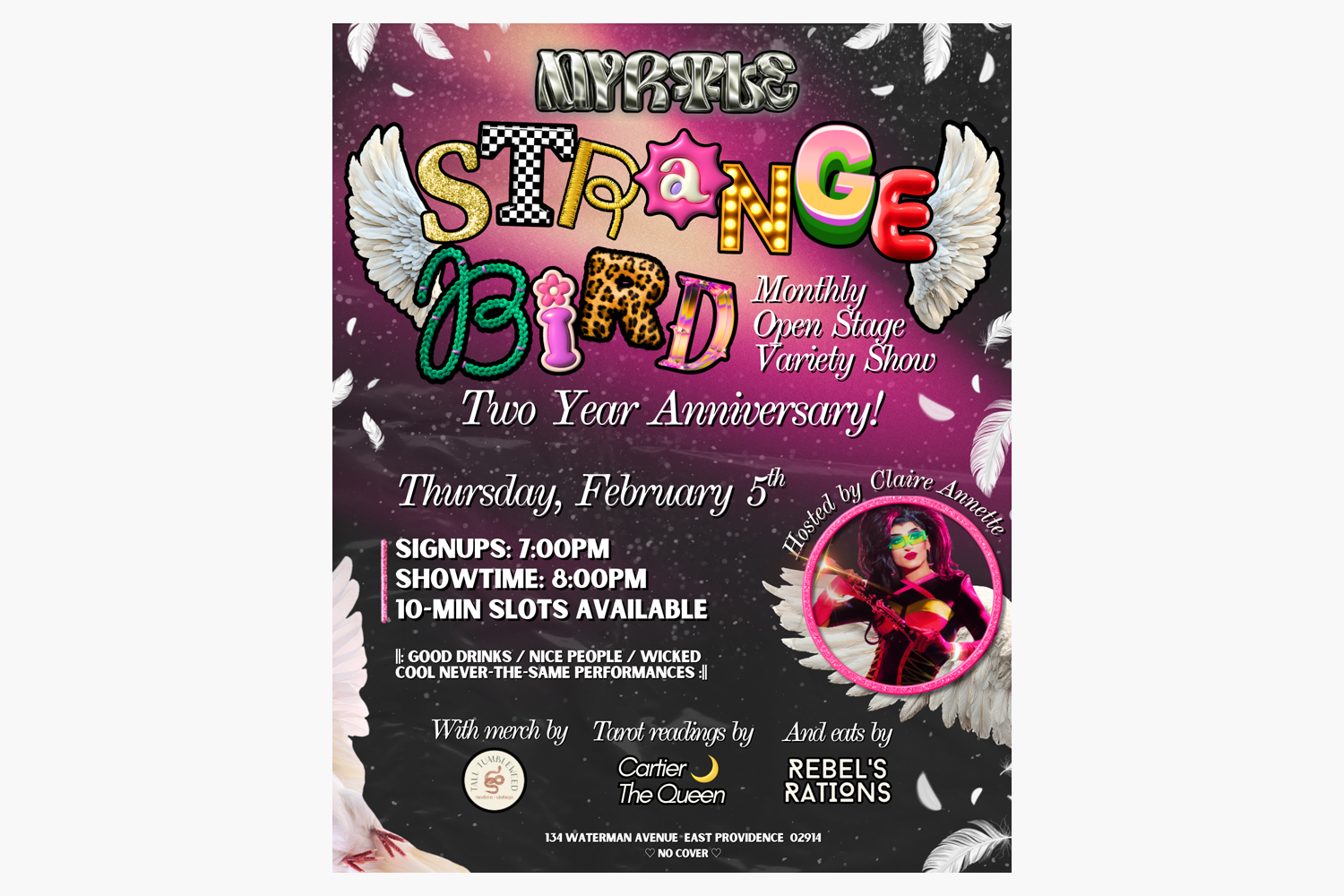 Strange Bird Open Variety Show with Claire Annette