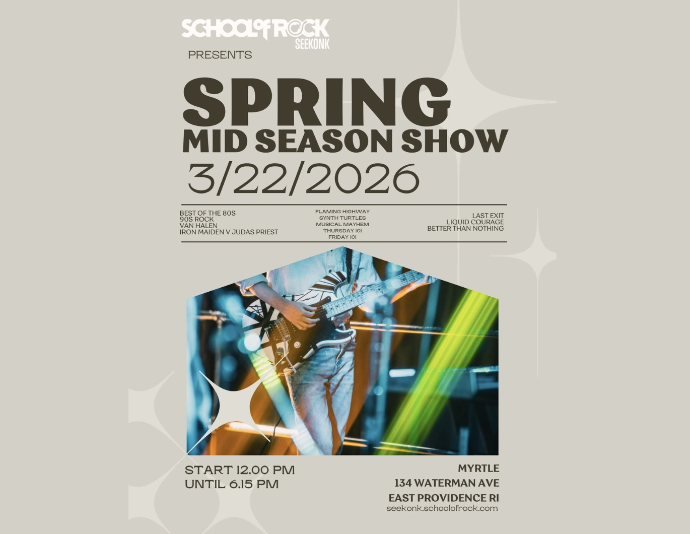 School of Rock SPRING Mid Season Show