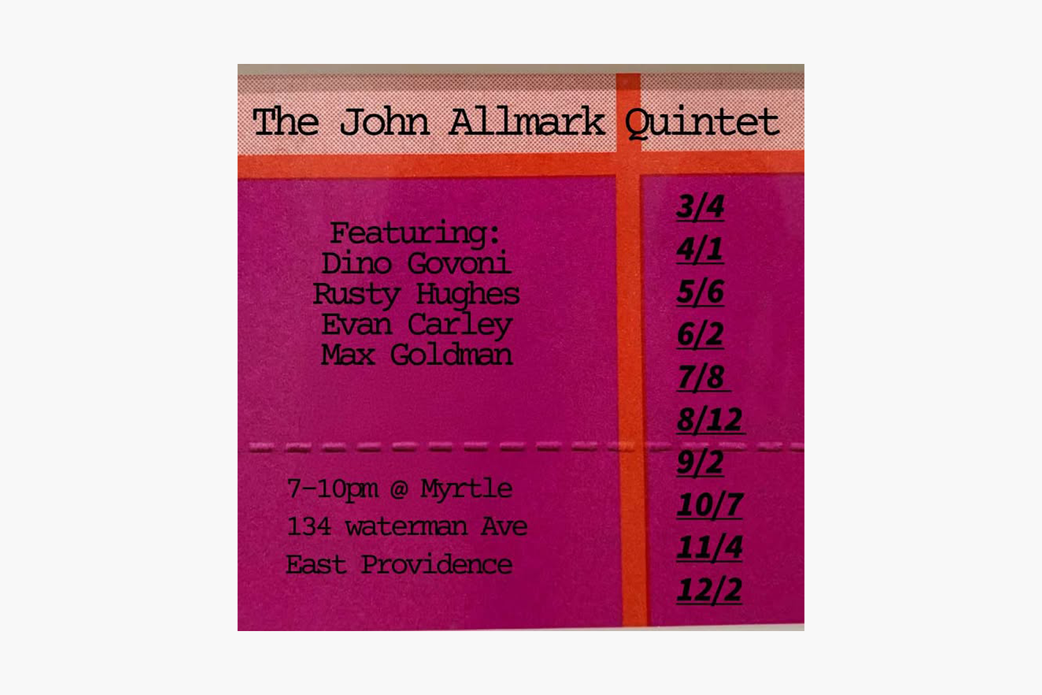 The John Allmark Quintet