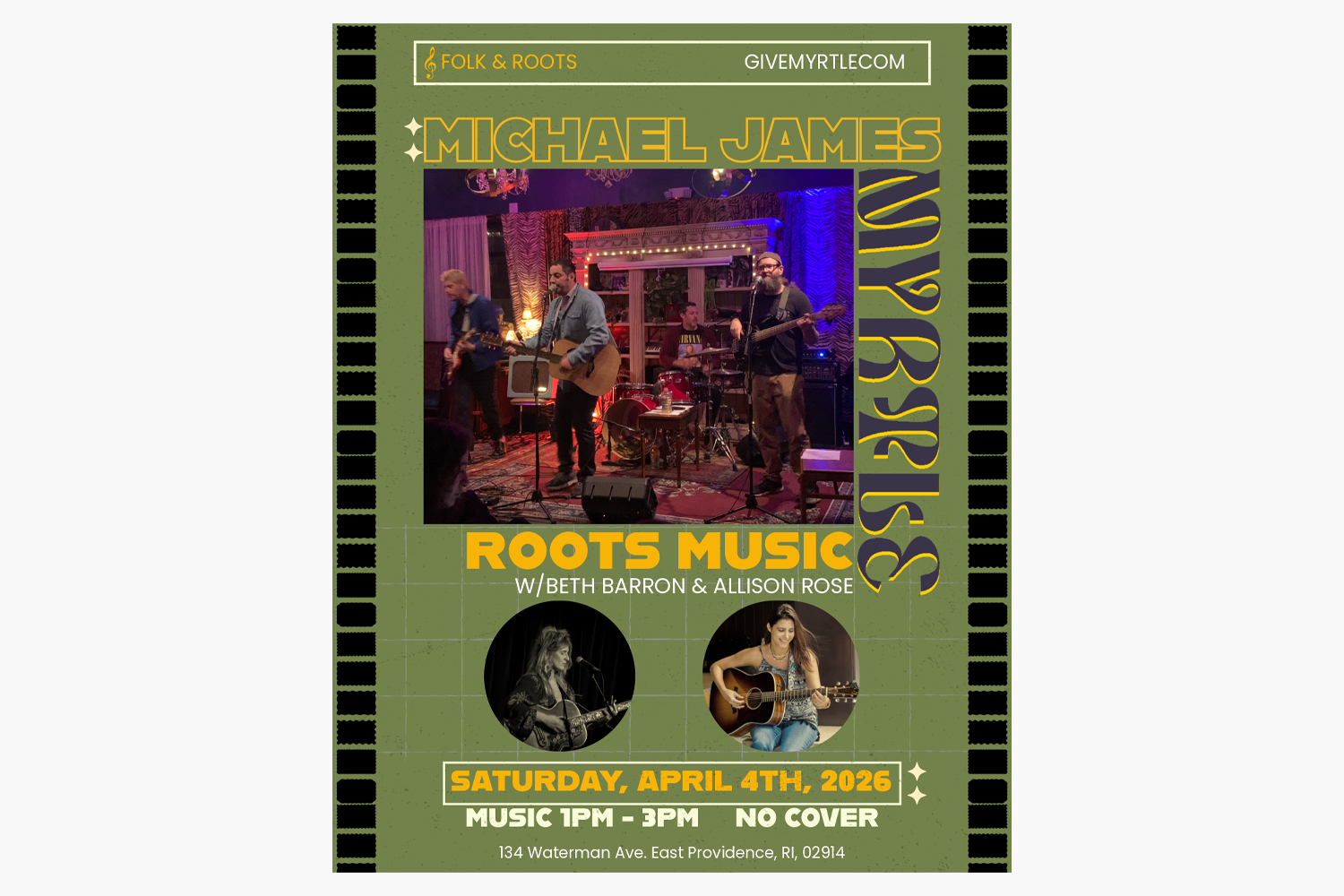 Michael James Roots Music / Beth Barron / Allison Rose