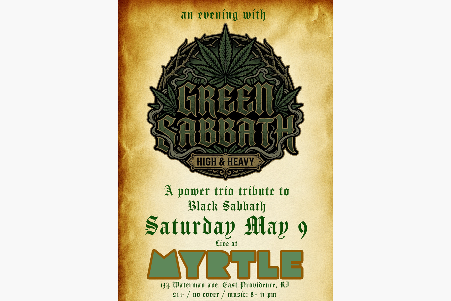 Green Sabbath a Tribute to Ozzy and Black Sabbath