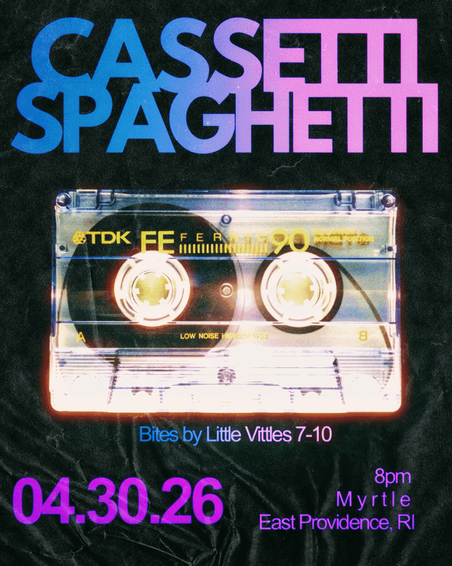 Cassetti Spaghetti (cassette-tape only dj night)