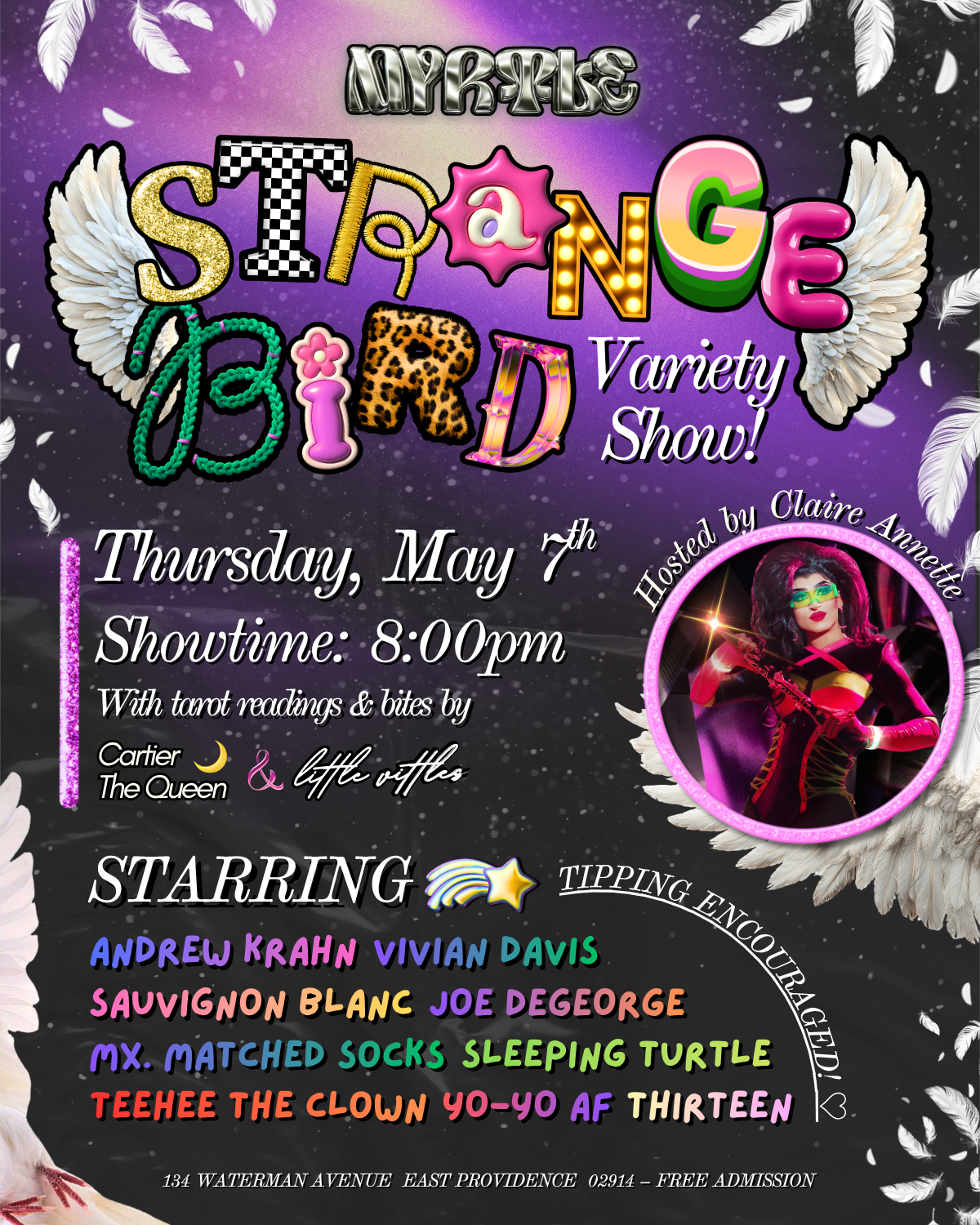 Strange Bird Variety Show with Claire Annette!