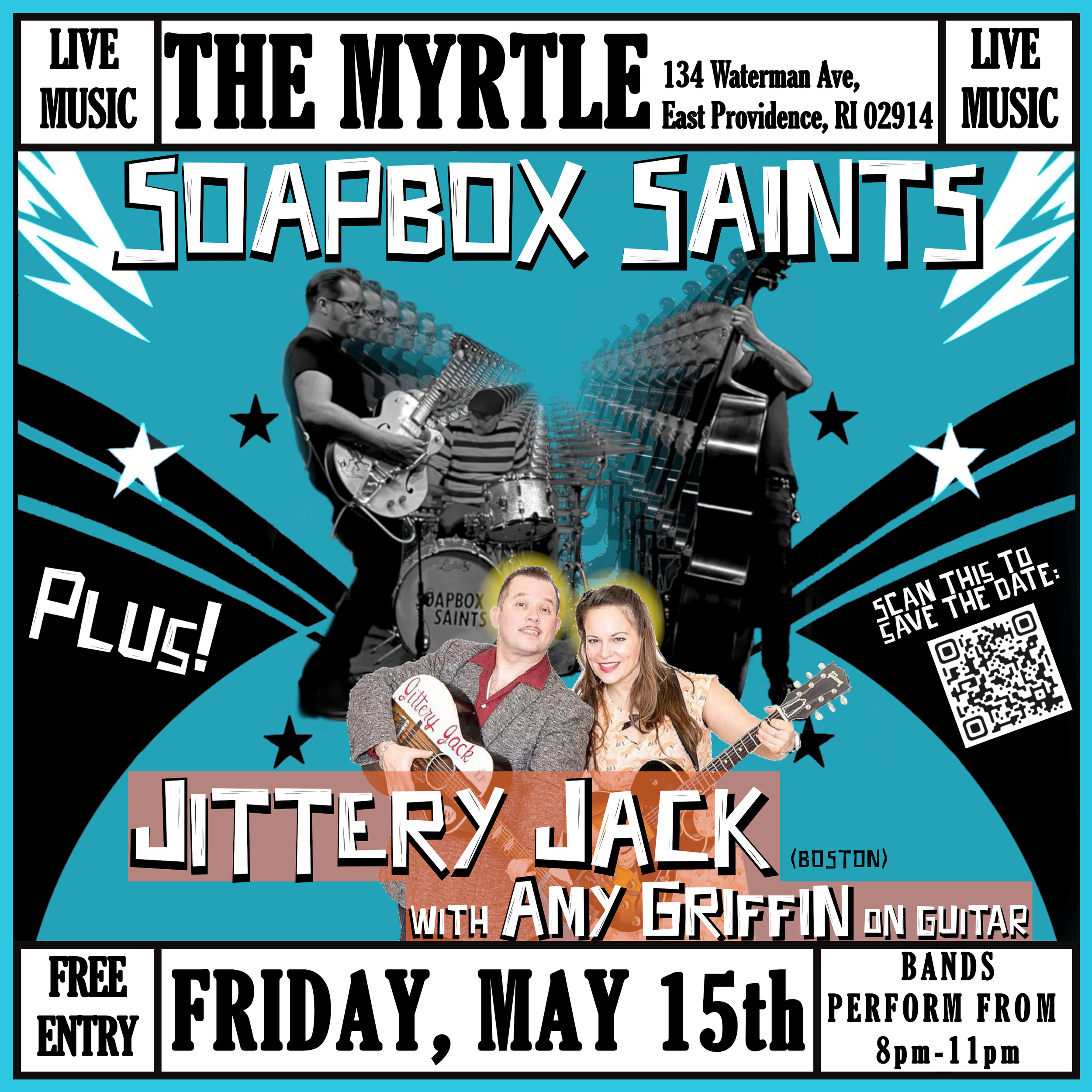 Soapbox Saints / Jittery Jack with Amy Griffin