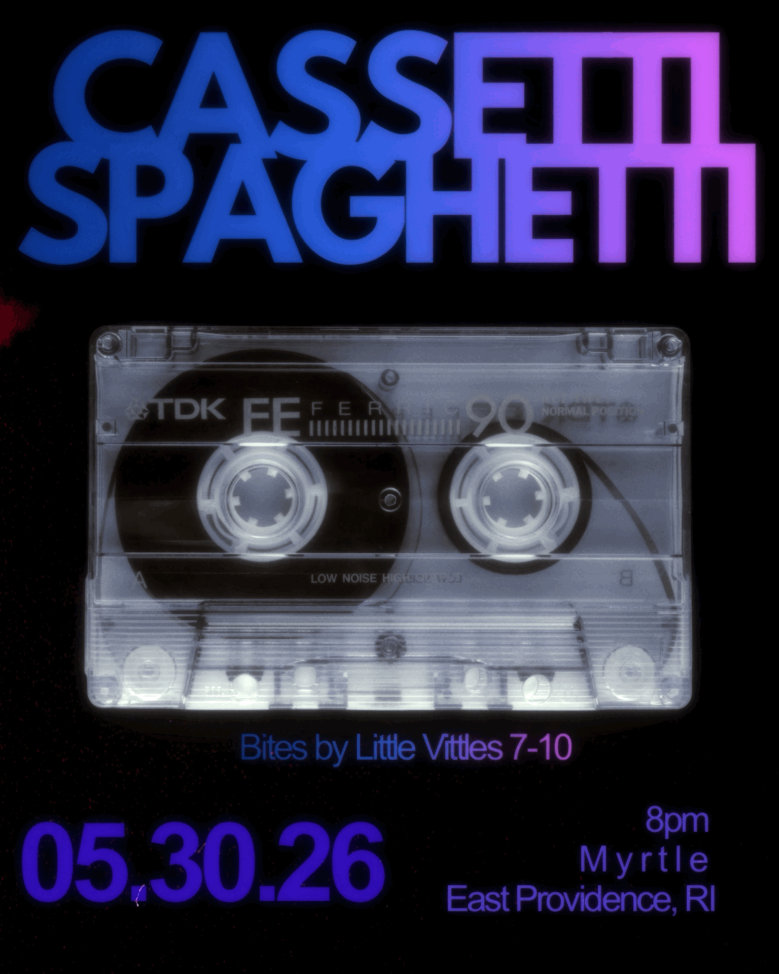 Cassetti Spaghetti (cassette-tape only dj night)