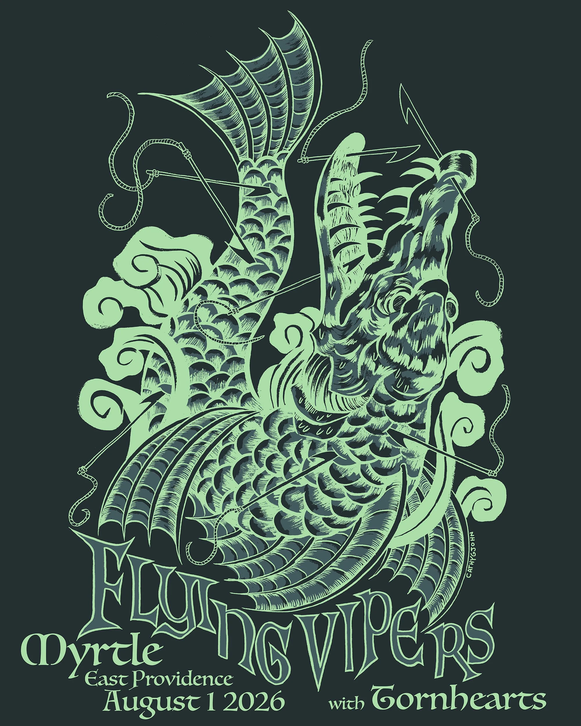 Flying Vipers / Torn Hearts 