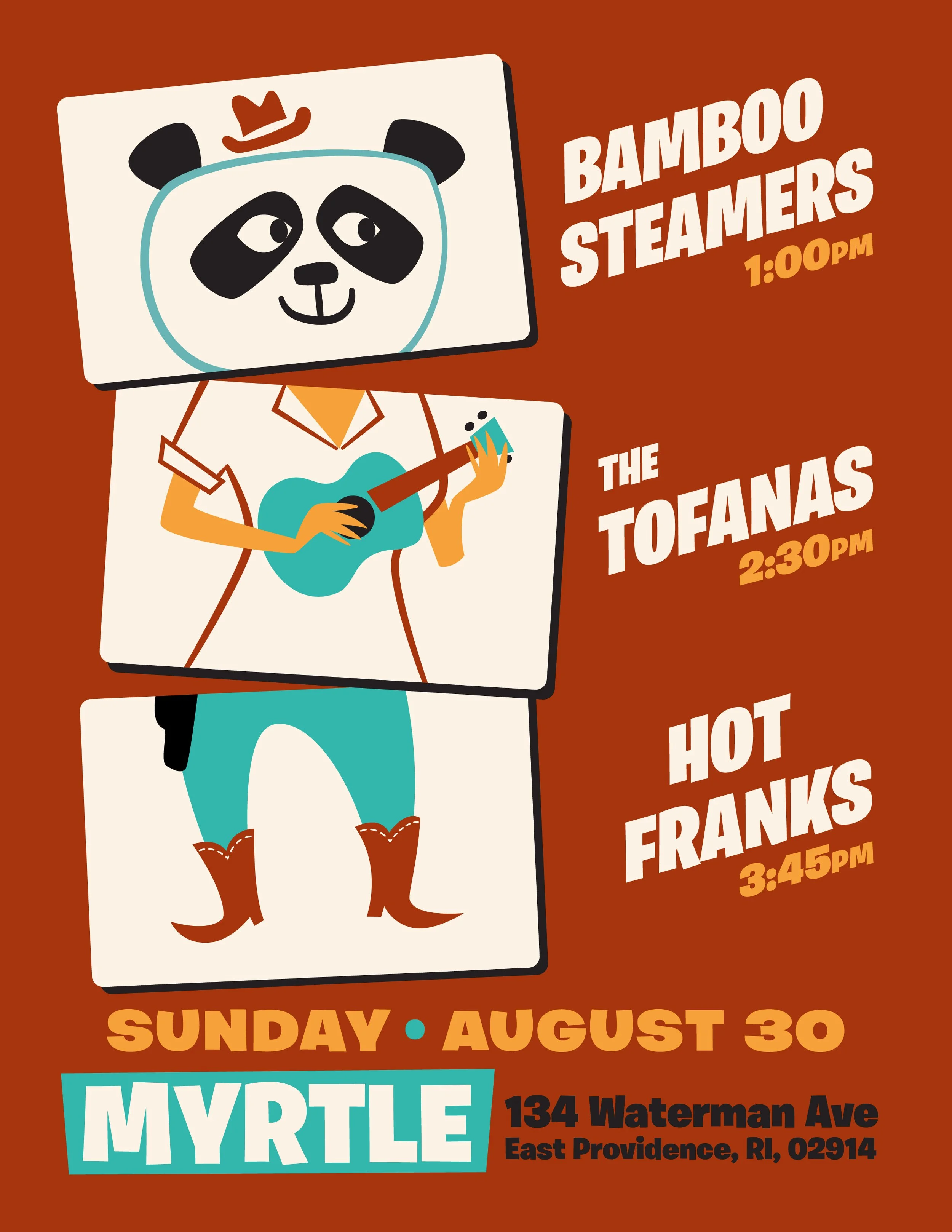 Hot Franks / The Tofanas / Bamboo Steamers