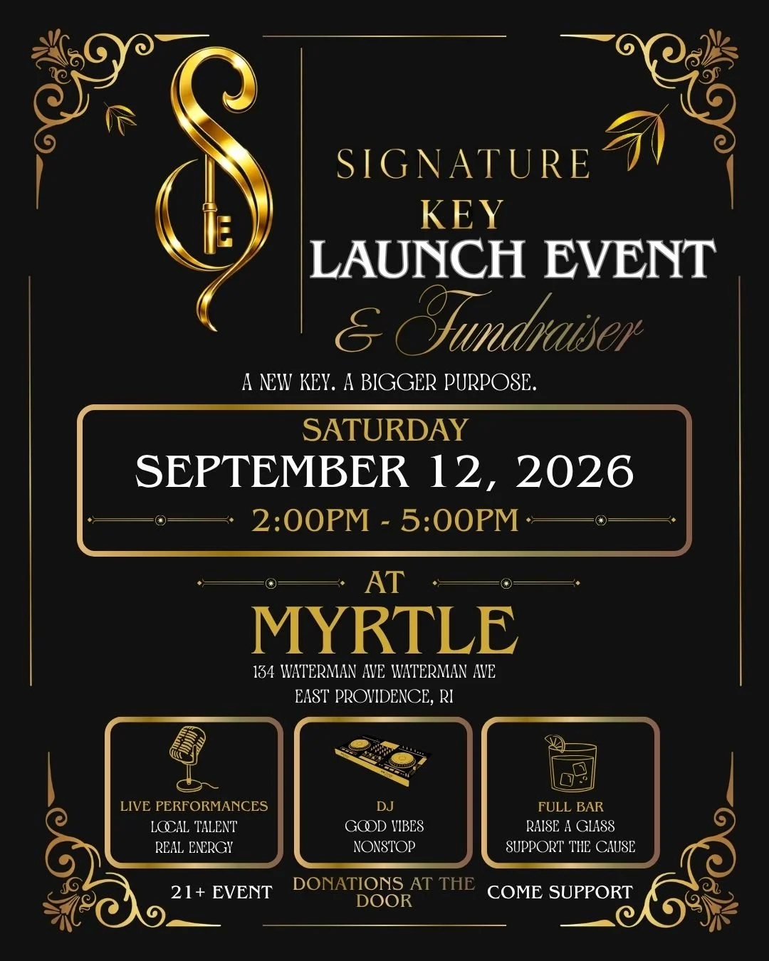 Signature Key Launch Event & Fundraiser