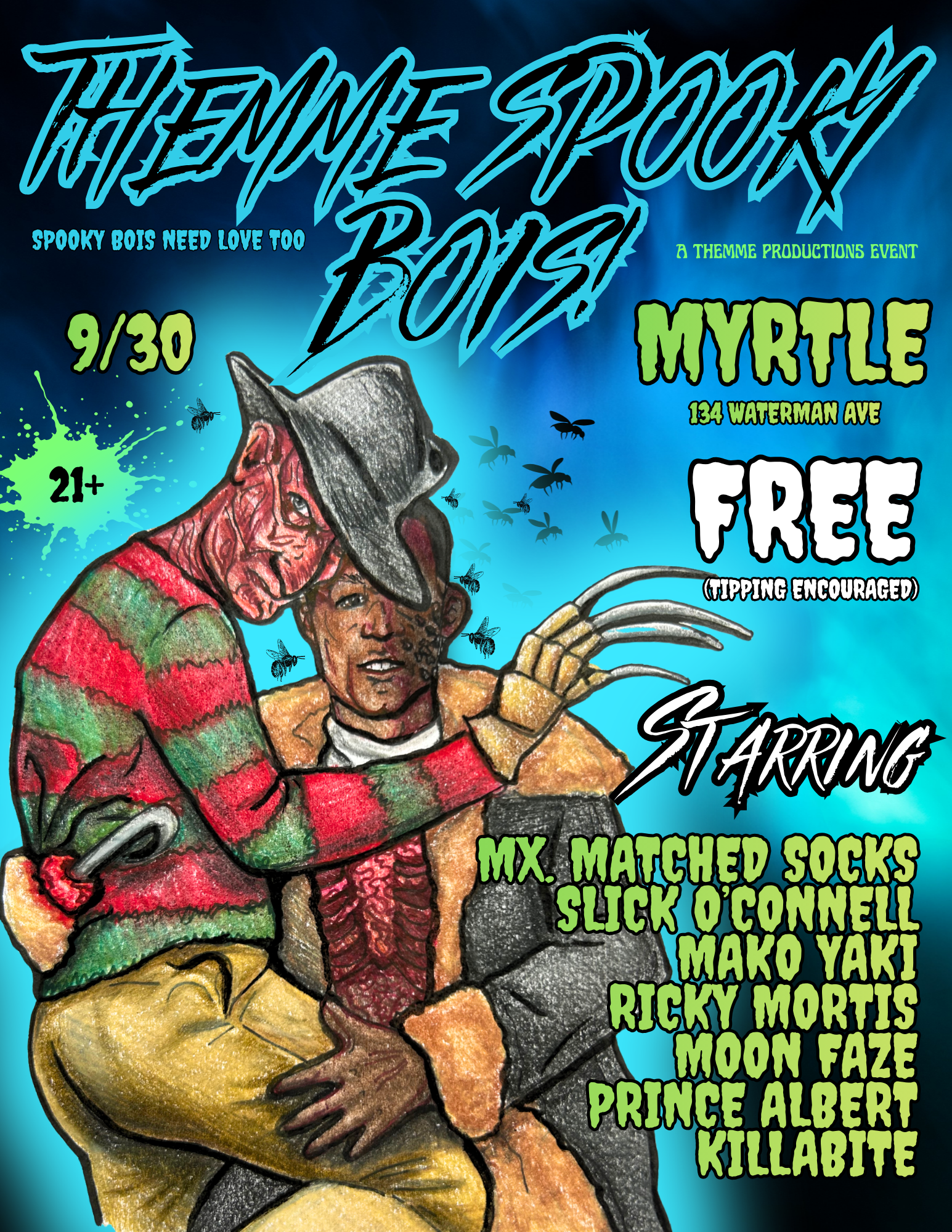Themme Spooky Bois Horror Drag King Show