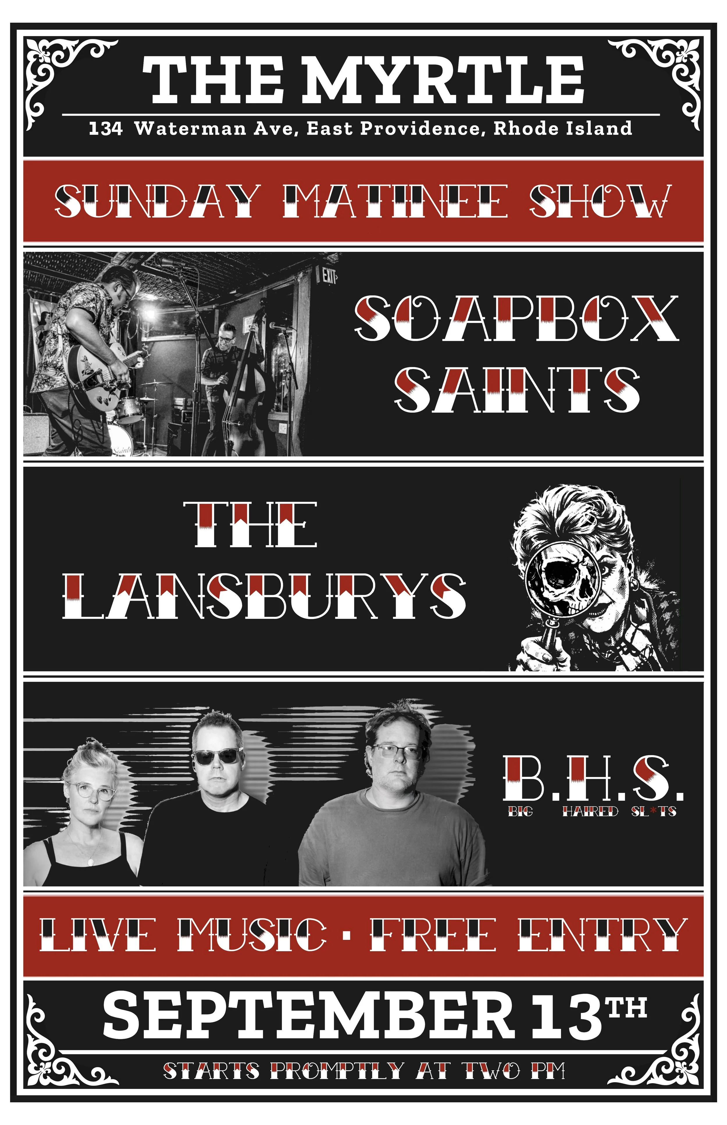 Soapbox Saints / The Lansburys / B.H.S.