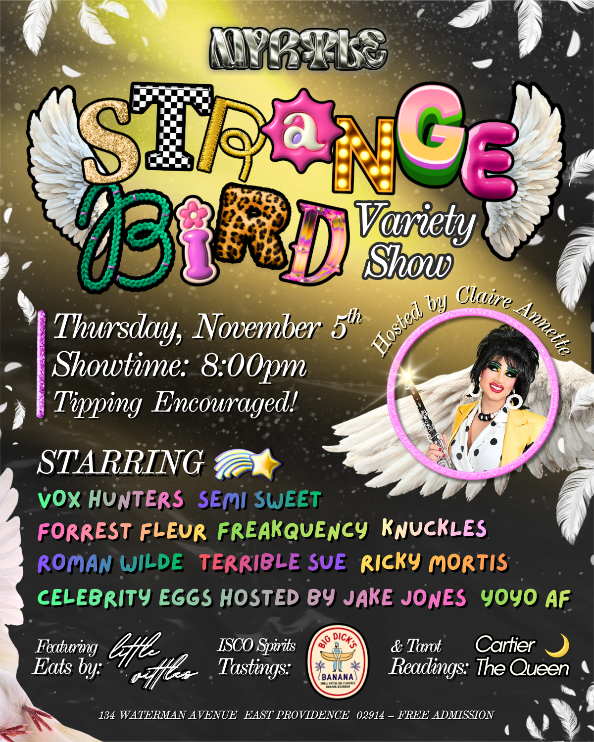 Strange Bird Variety Show with Claire Annette 