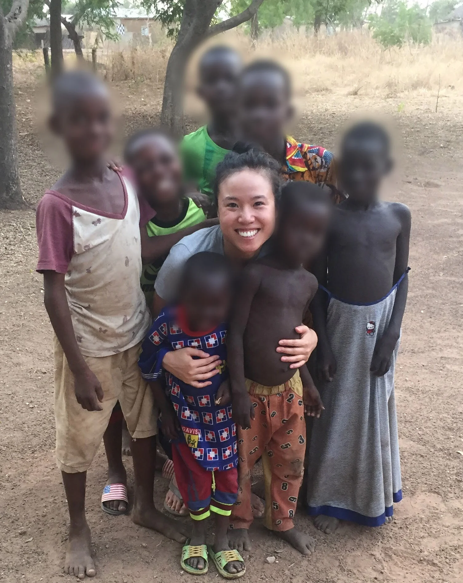 With some of the Nyankpala kids, picture taken back in February. 