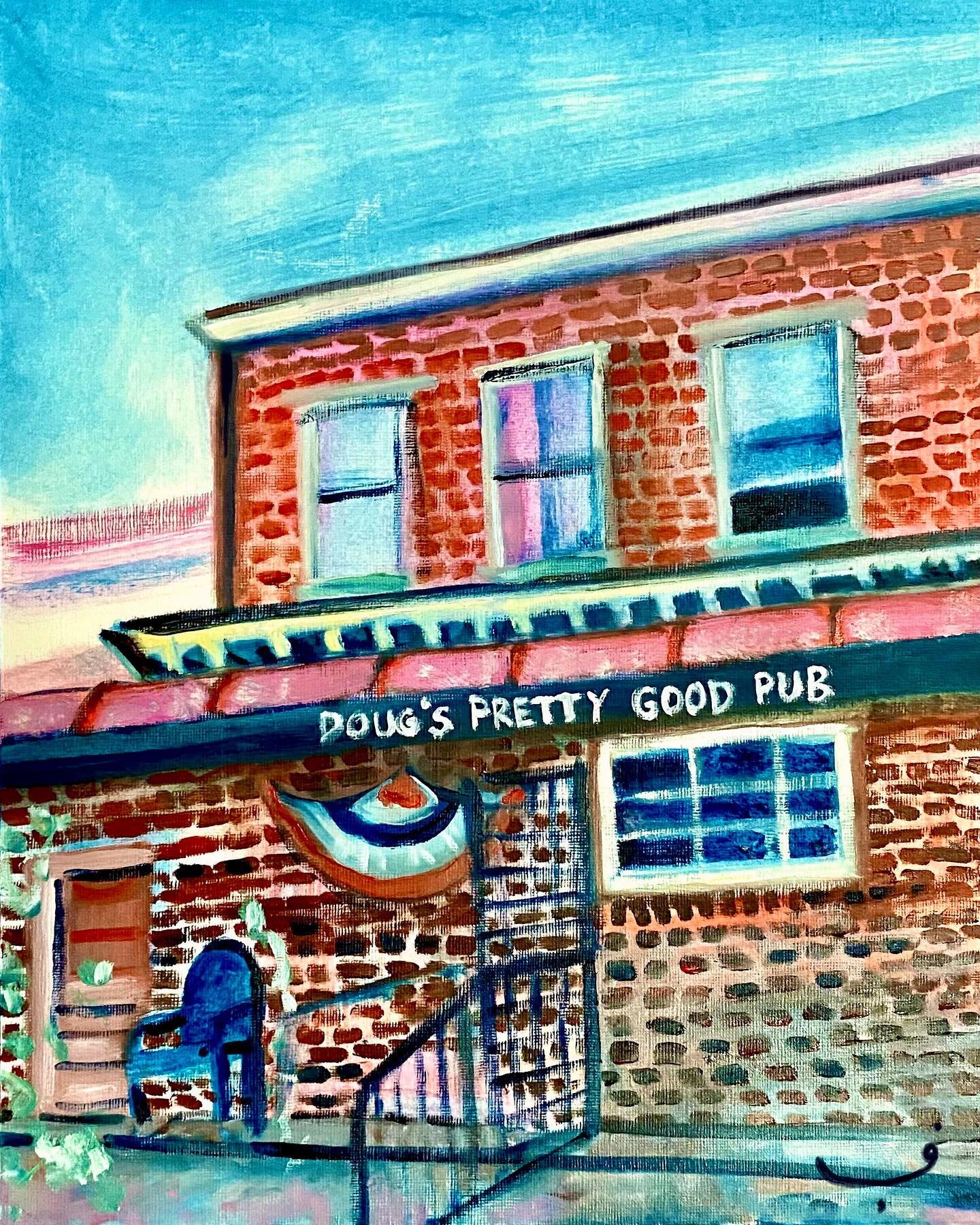Doug&rsquo;s Pretty Good Pub 🌚
Oil on Canvas paper
40 x 30 cm