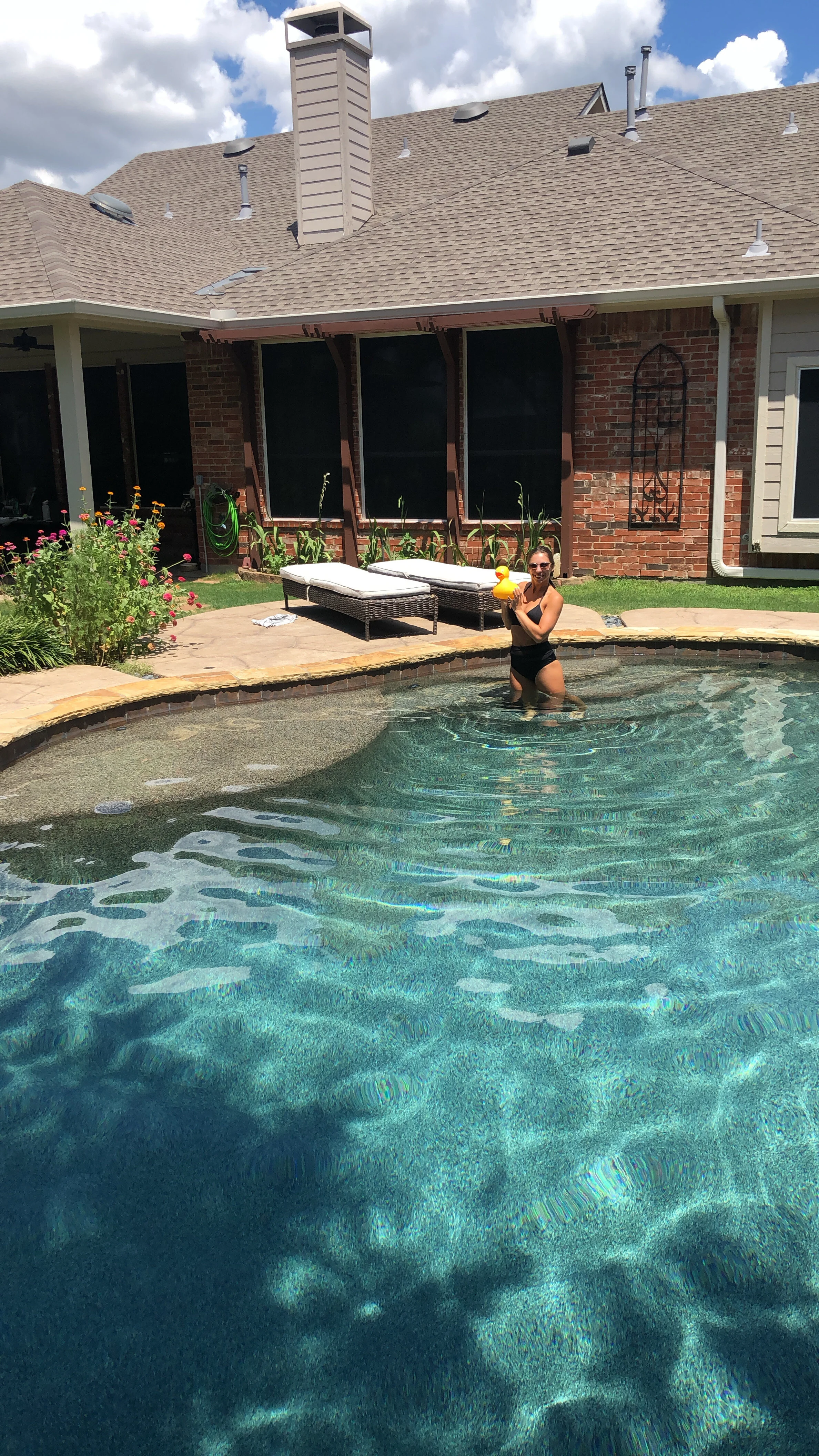 salt water pool with borated