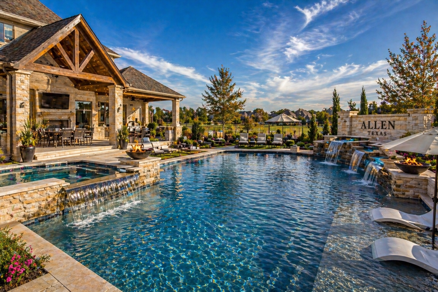 weekly pool service in Allen, Texas