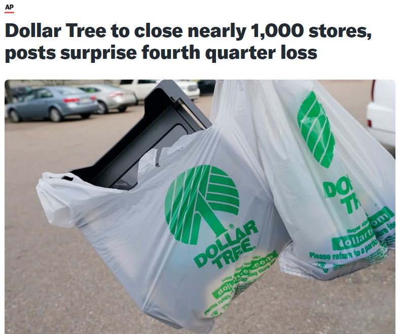 Dollar Tree posts decent Q4 despite large writeoff