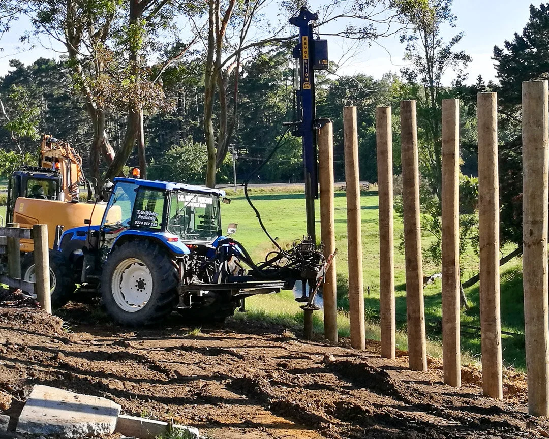 tractor and revolution post driver