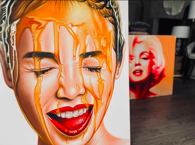 Ex display - Canvas Original Art - "Honey"