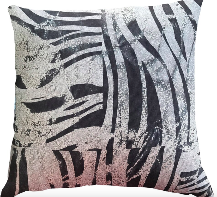 Zebra Suede velvet 60cm cushion