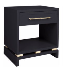 Ex display - Satin black bedside tables
