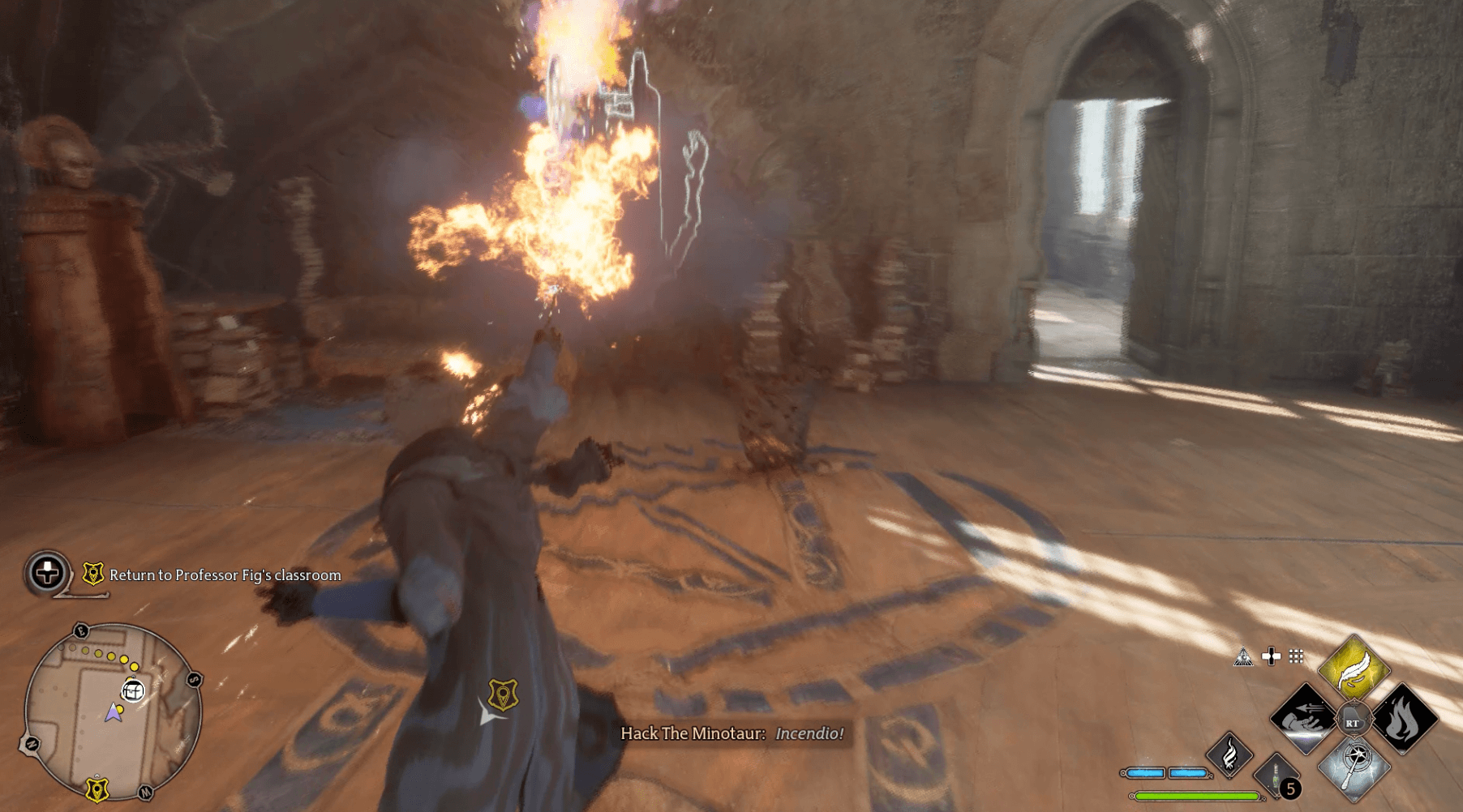 How To Unlock the Incendio Spell in Hogwarts Legacy Hack The Minotaur