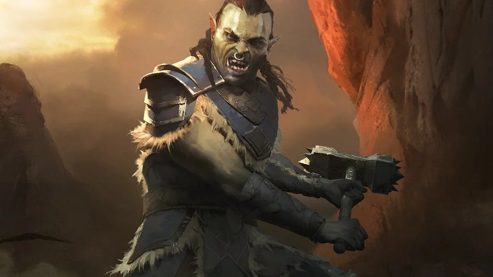 Orc (Orsimer) Race Stats Elder Scrolls V Skyrim Hack The Minotaur