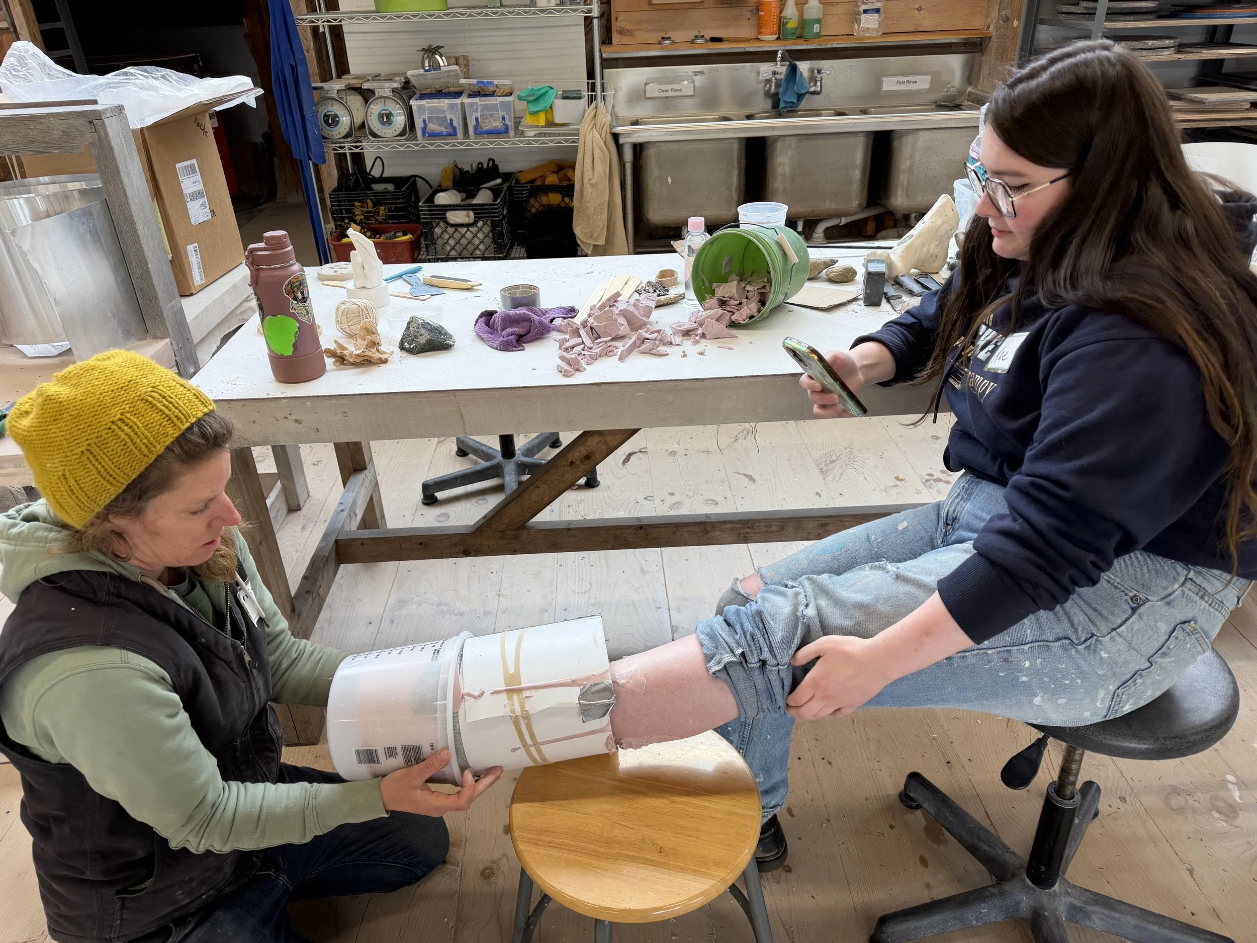Haystack alginate and plaster workshop