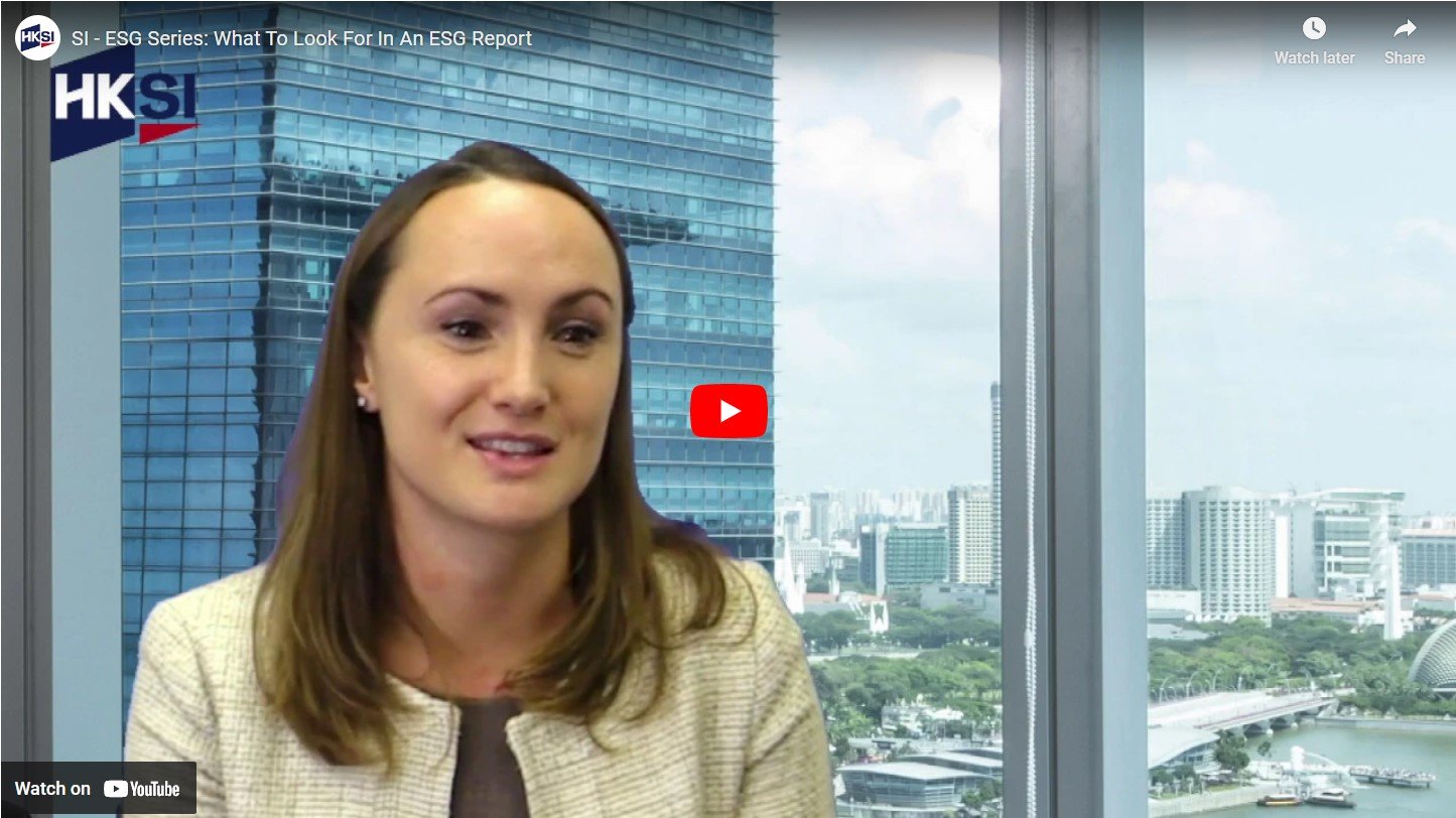 Watch now: What to look for in an ESG report with HKSI Institute