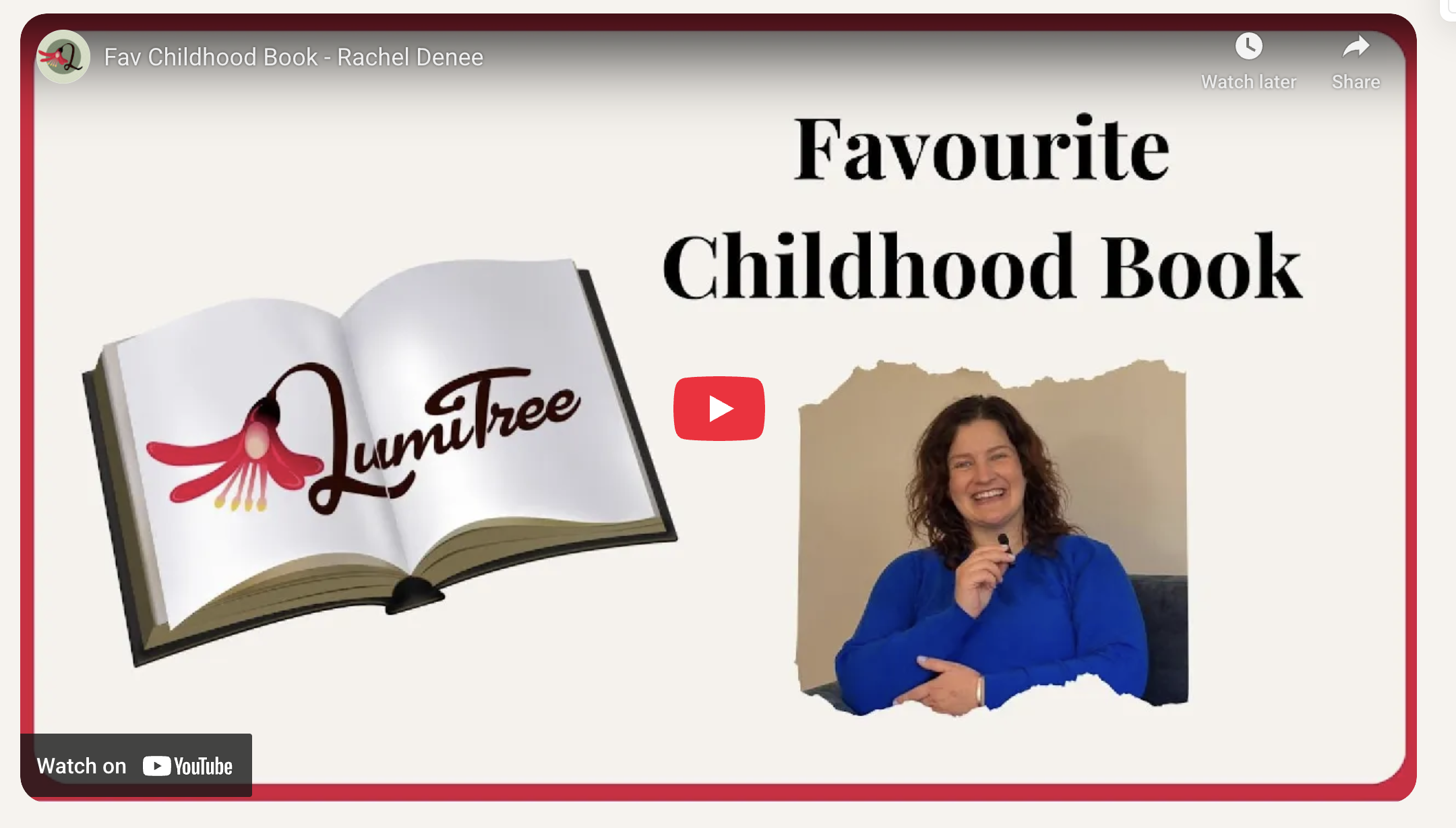 Favourite Book- Rachel Denee