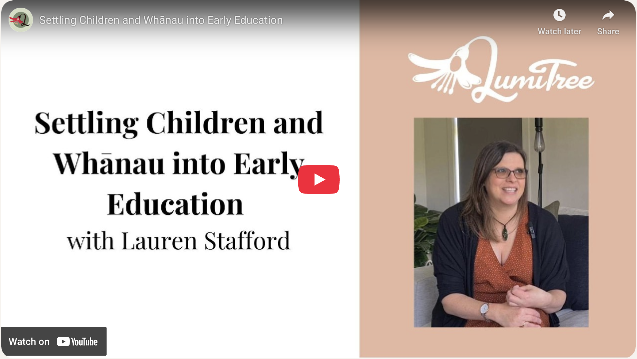 Settling Children and Whānau into Early Education